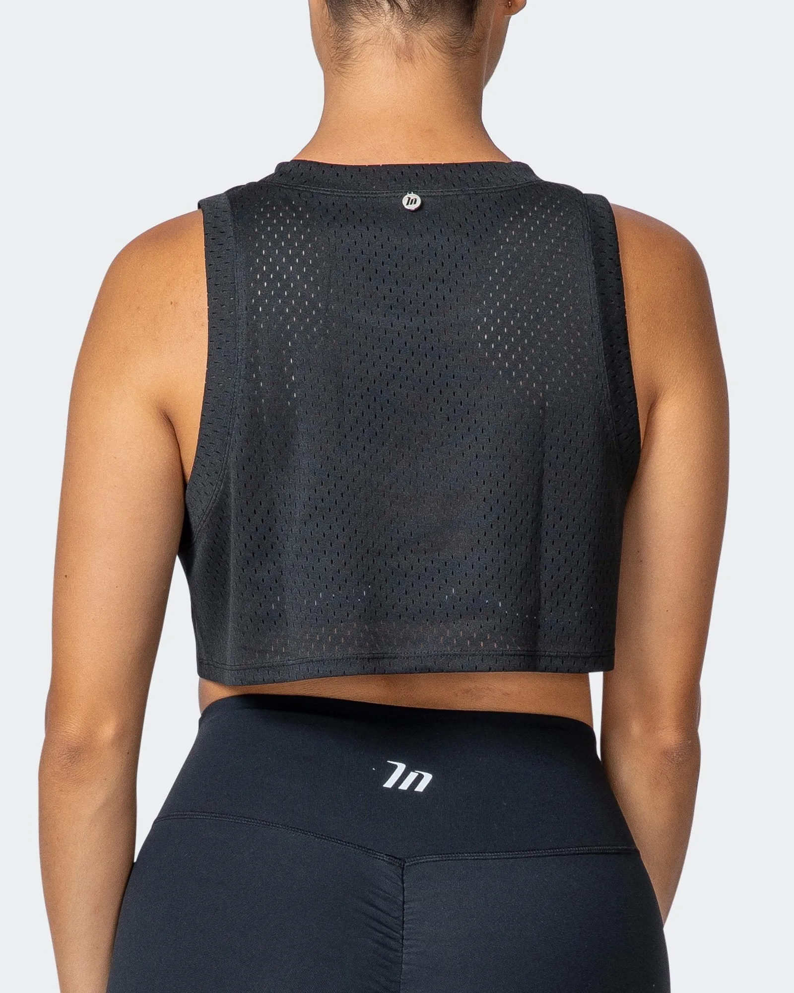 Agile Ultra Cropped Tank - Black sold by Muscle Nation product image thumbnail 5