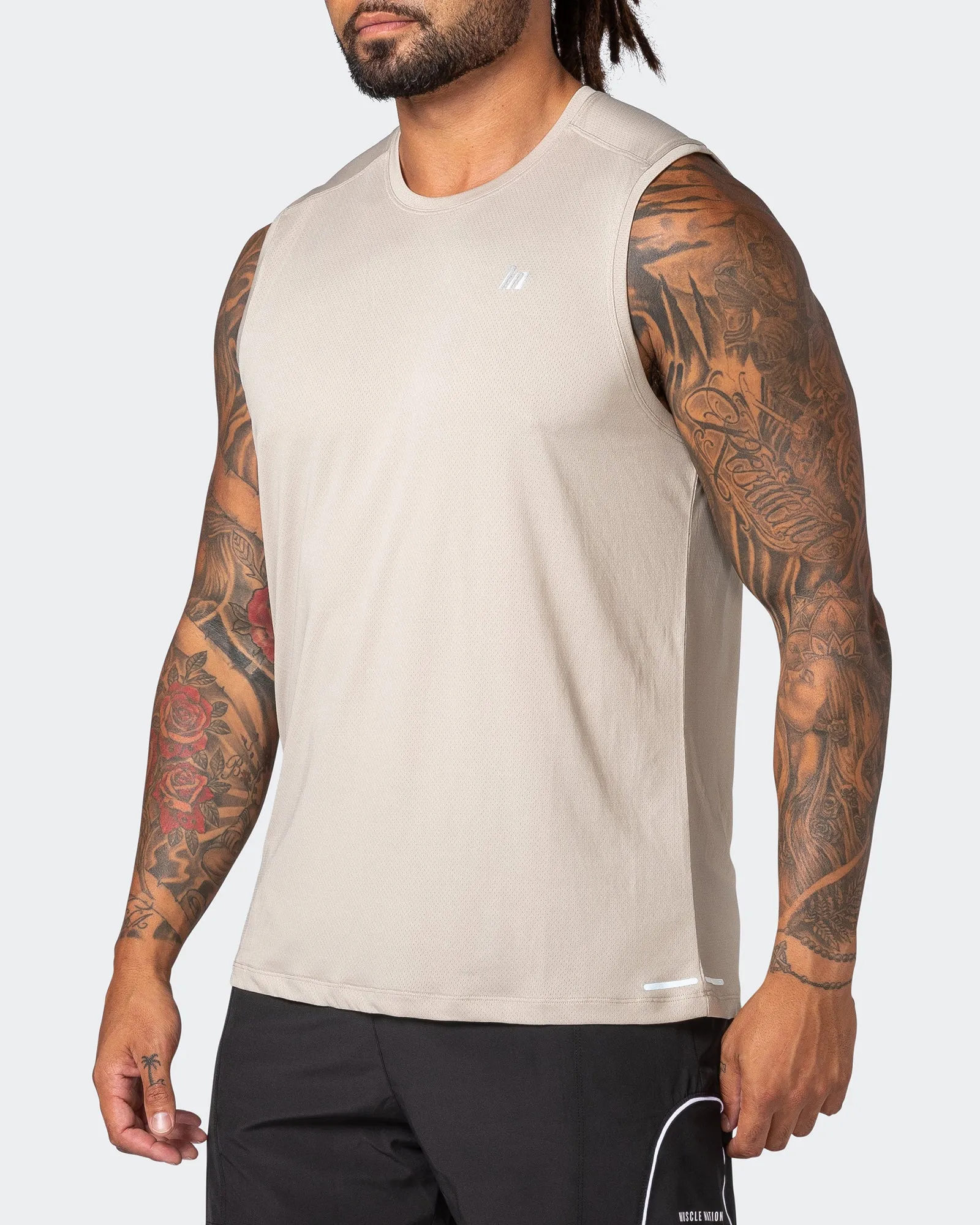 Reflective Training Tank - Bone sold by Muscle Nation product image thumbnail 3