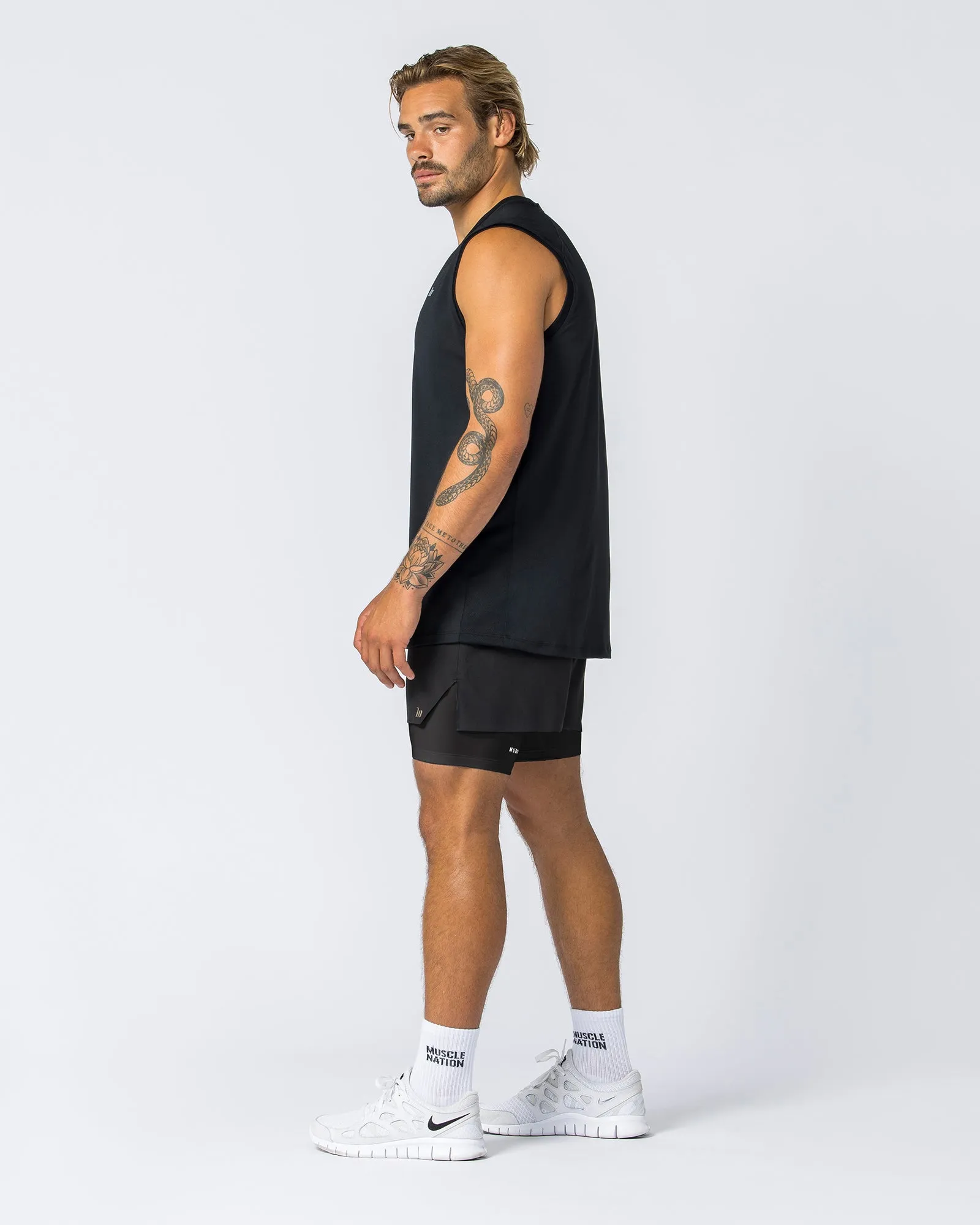Replay 3" Shorts - Black/Black sold by Muscle Nation product image thumbnail 5