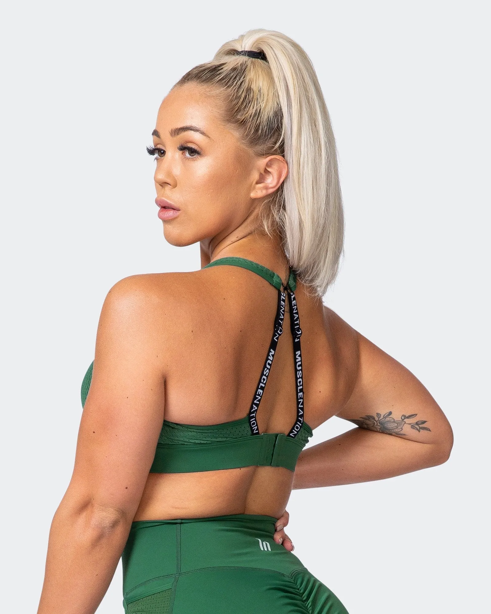 AMRAP Bra - Fir Green sold by Muscle Nation