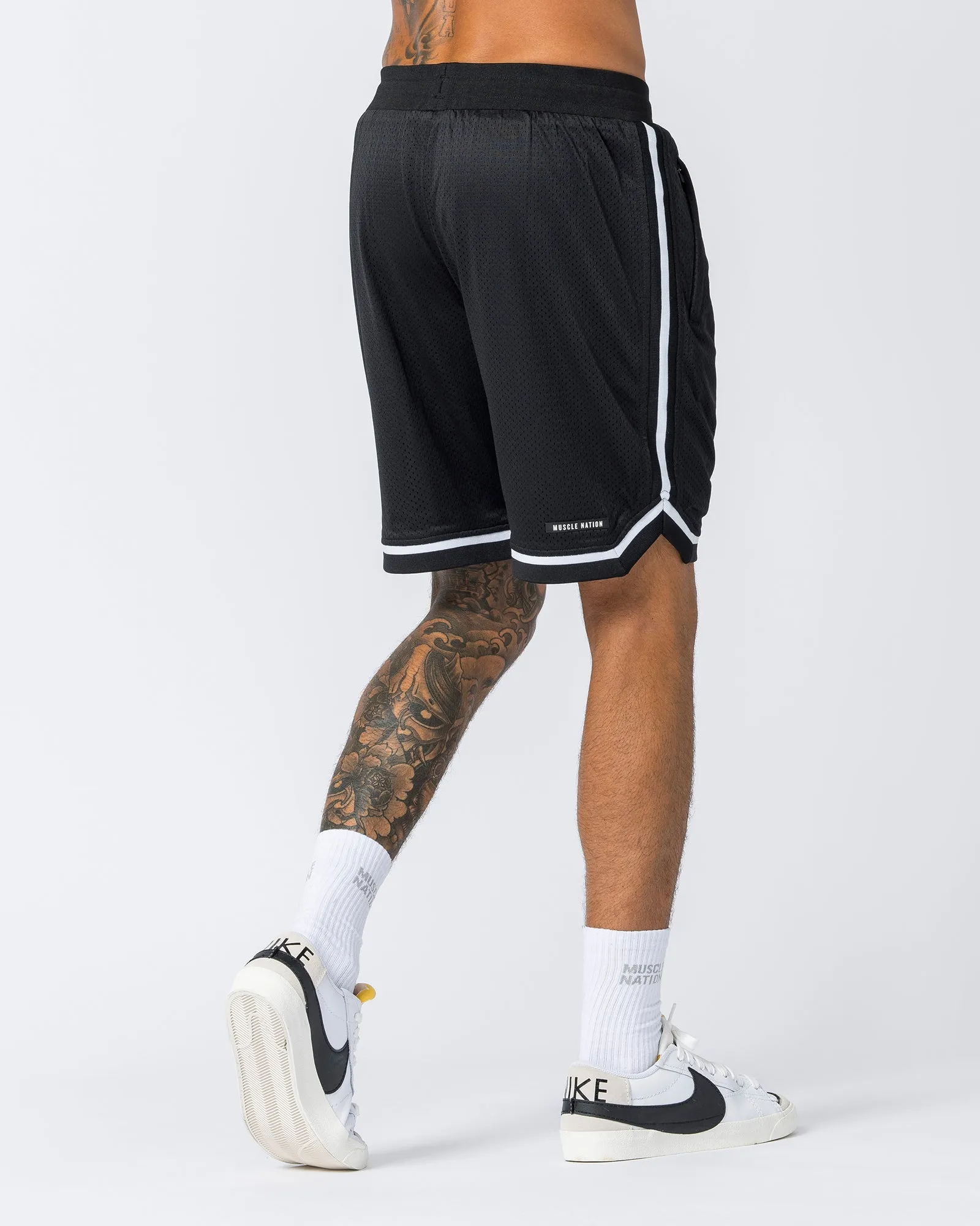 Mens 8" Basketball Shorts - Black sold by Muscle Nation product image thumbnail 5