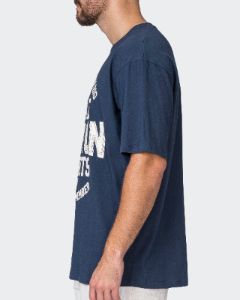 Mens Team MN Oversized Tee - Navy sold by Muscle Nation