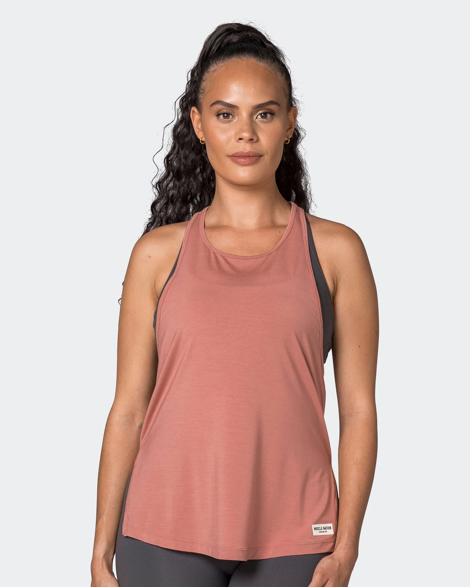 Faster Gym Tank - Powdered Pink sold by Muscle Nation product image thumbnail 2