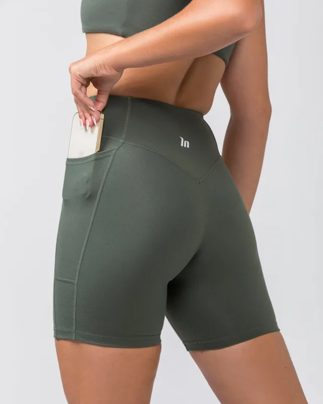Everyday Pocket Bike Shorts - Eucalyptus sold by Muscle Nation