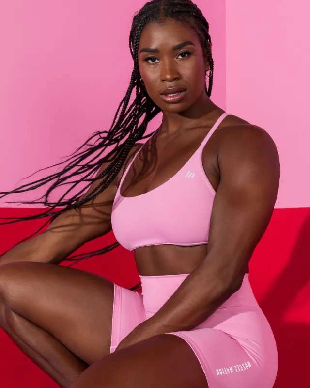 Essence Bralette - Candy Pink sold by Muscle Nation