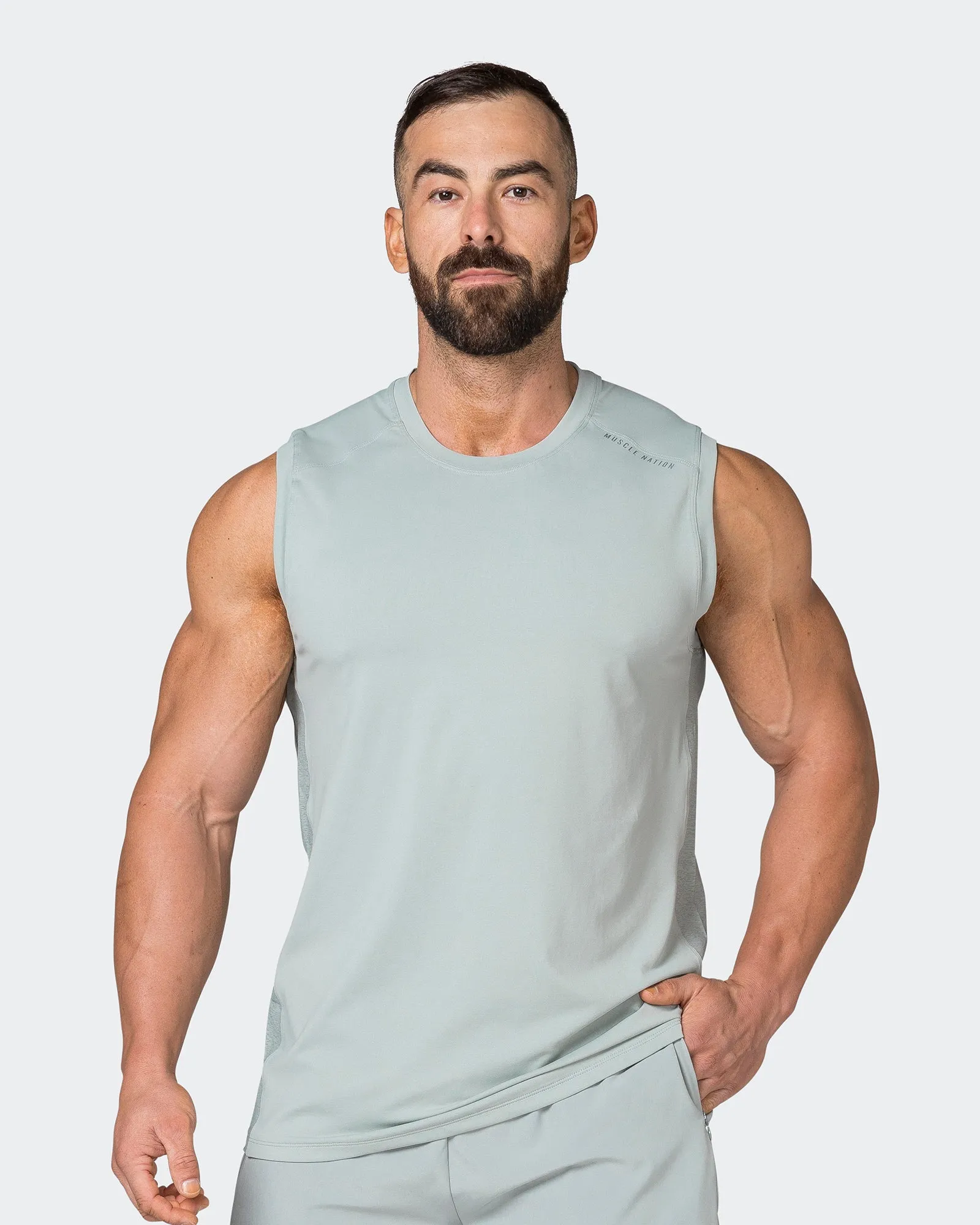 Reflective Running Tank - Foam sold by Muscle Nation