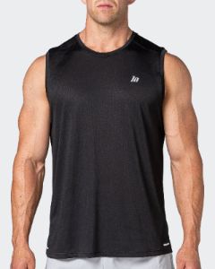 Reflective Training Tank - Black sold by Muscle Nation