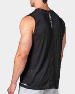 Reflective Training Tank - Black sold by Muscle Nation