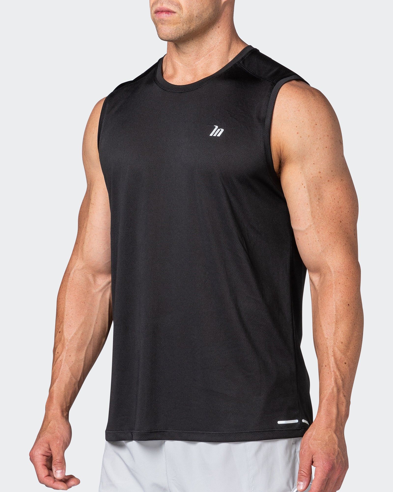 Reflective Training Tank - Black sold by Muscle Nation product image thumbnail 3