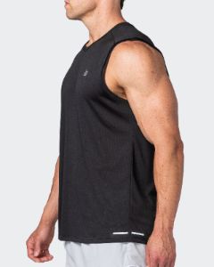 Reflective Training Tank - Black sold by Muscle Nation