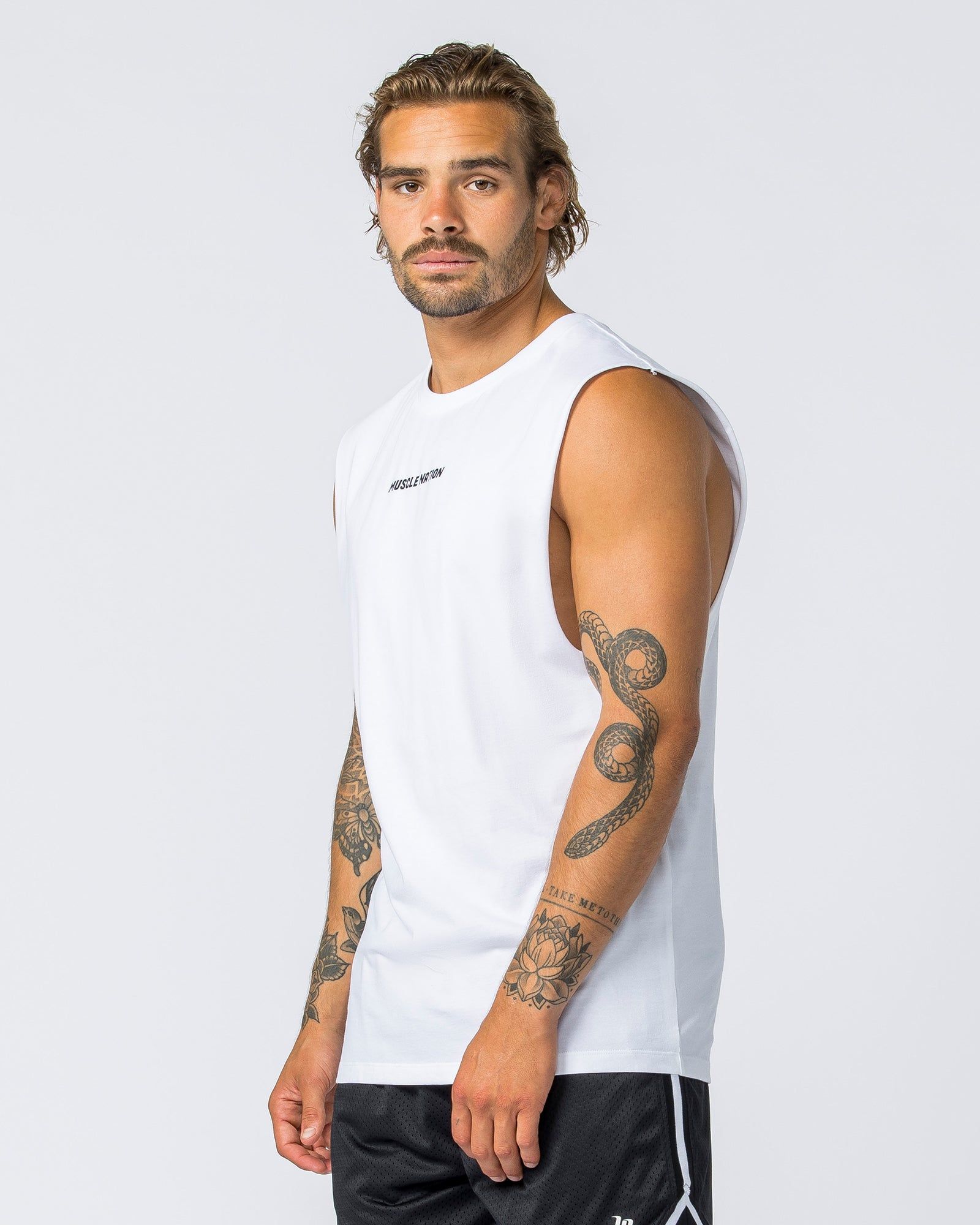 Boxy Vintage Tank - Washed White sold by Muscle Nation product image thumbnail 3