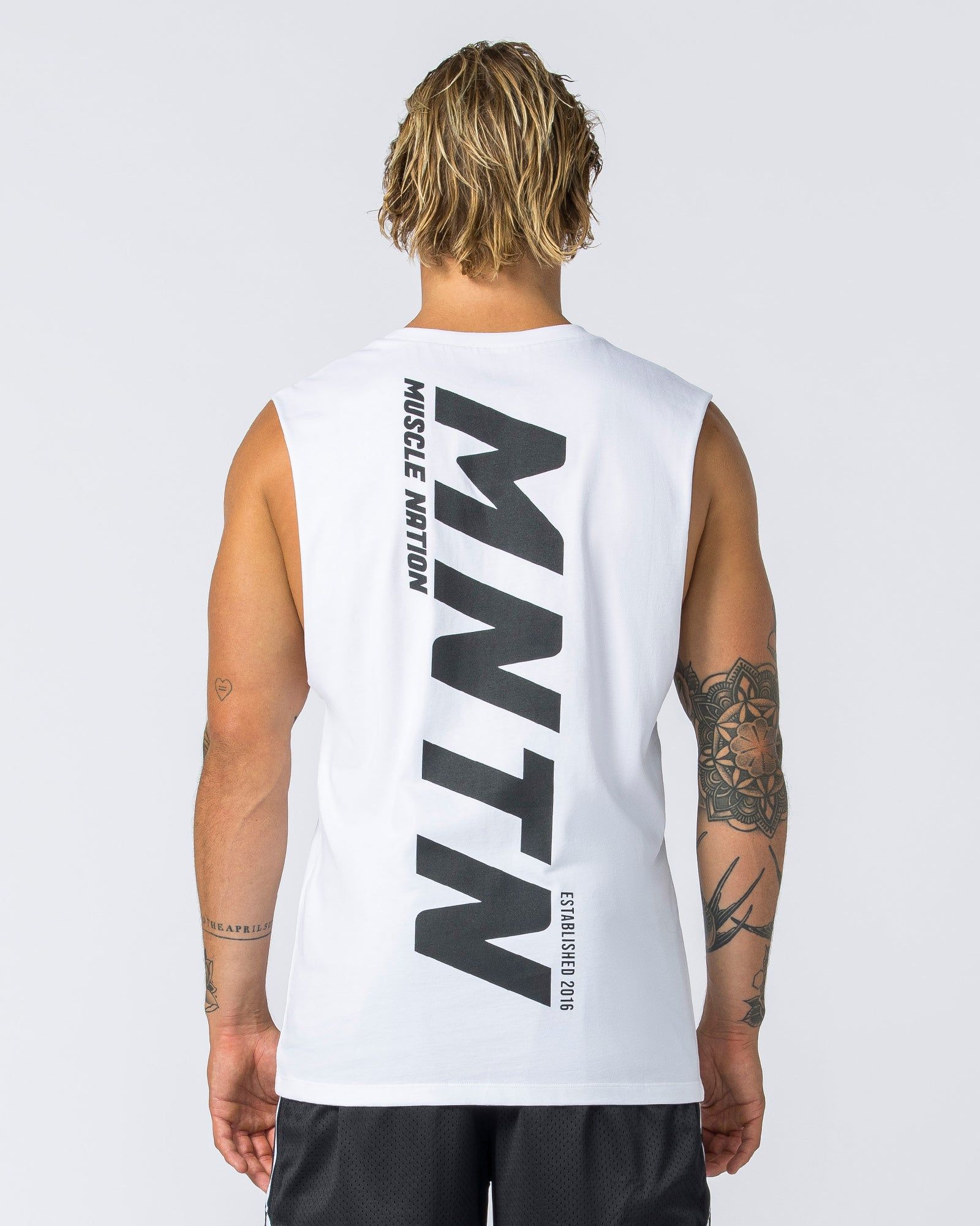 Boxy Vintage Tank - Washed White sold by Muscle Nation product image thumbnail 5