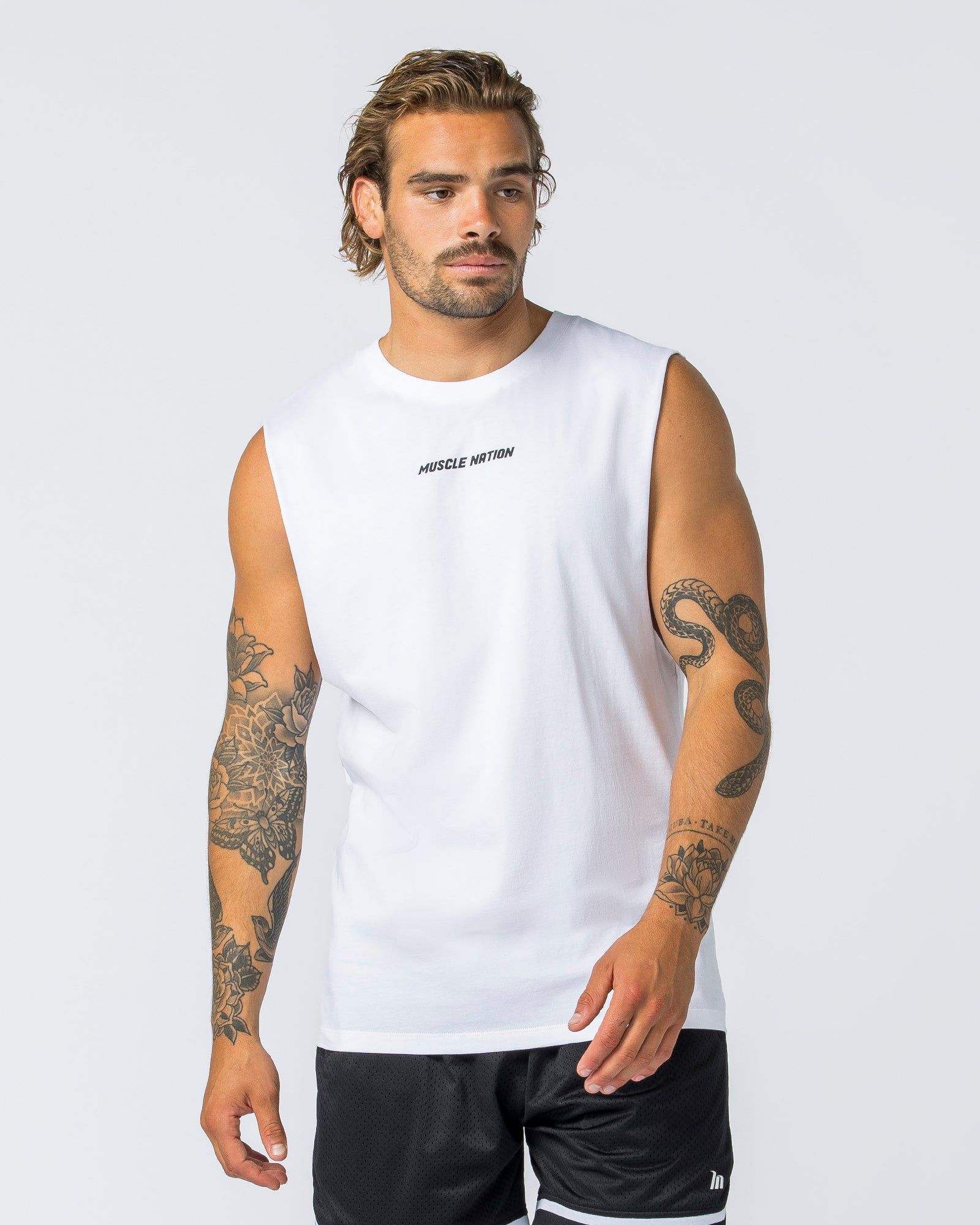 Boxy Vintage Tank - Washed White sold by Muscle Nation product image thumbnail 2