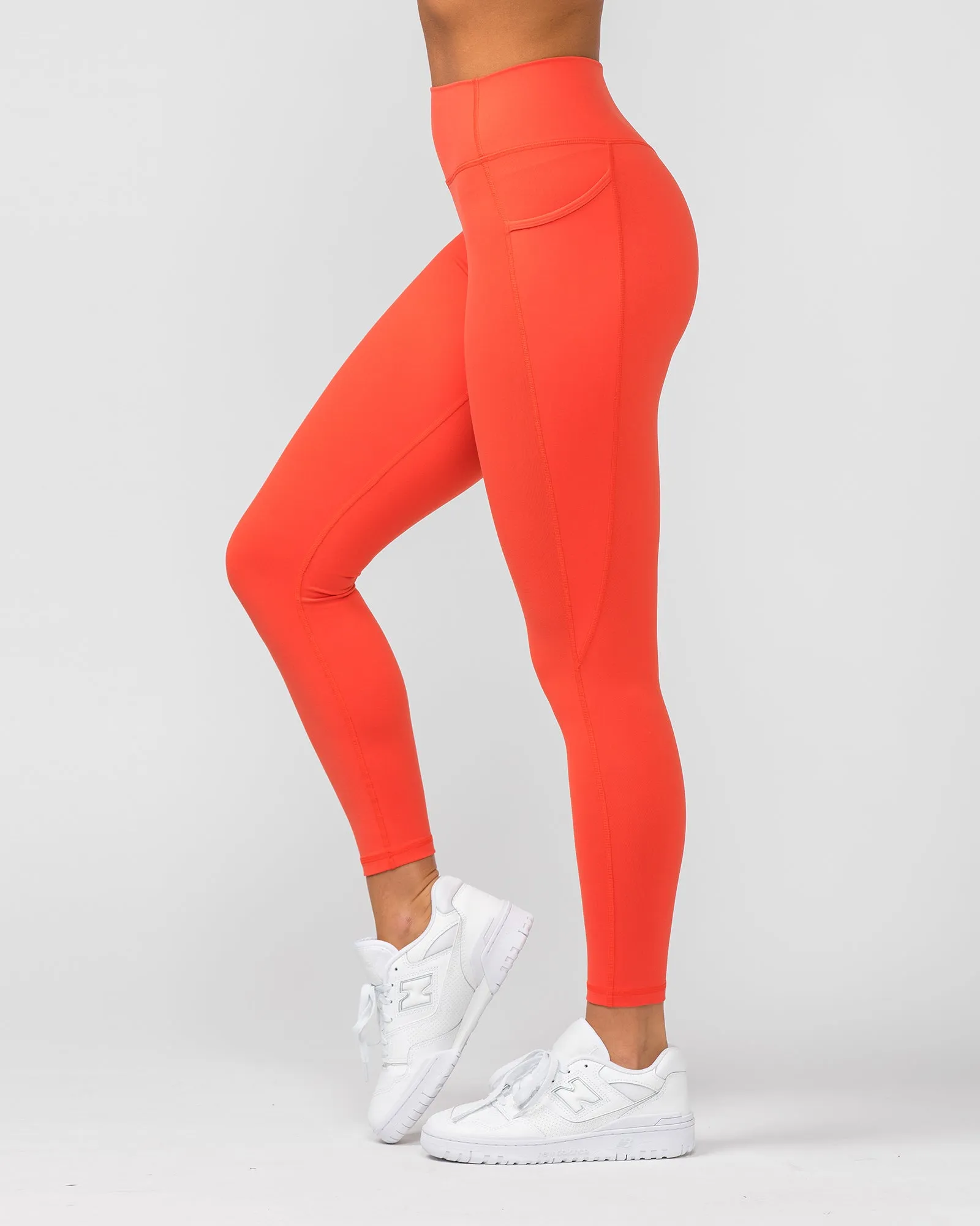 Signature Pocket Ankle Length Leggings - Ember sold by Muscle Nation product image thumbnail 5