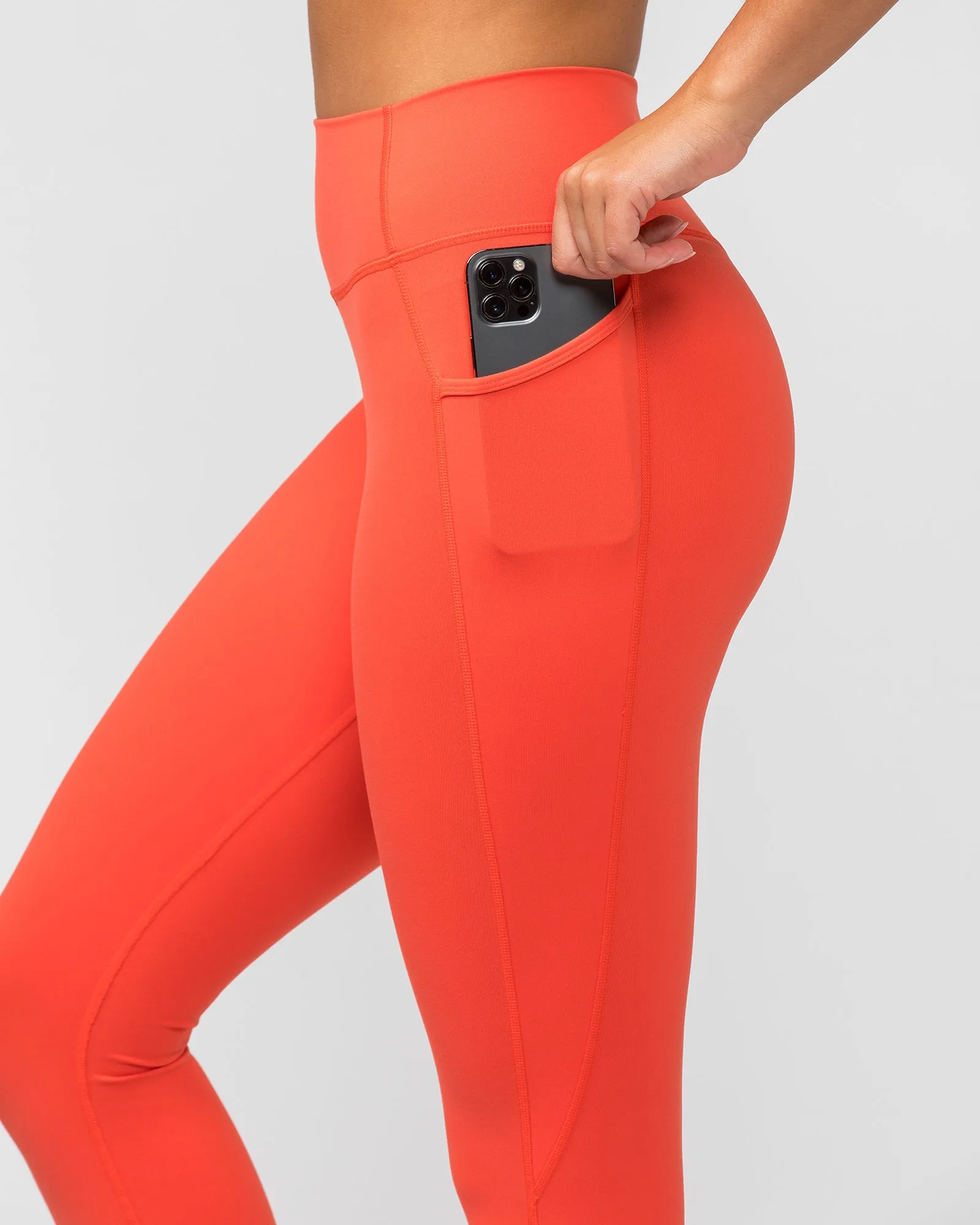 Signature Pocket Ankle Length Leggings - Ember sold by Muscle Nation product image thumbnail 4