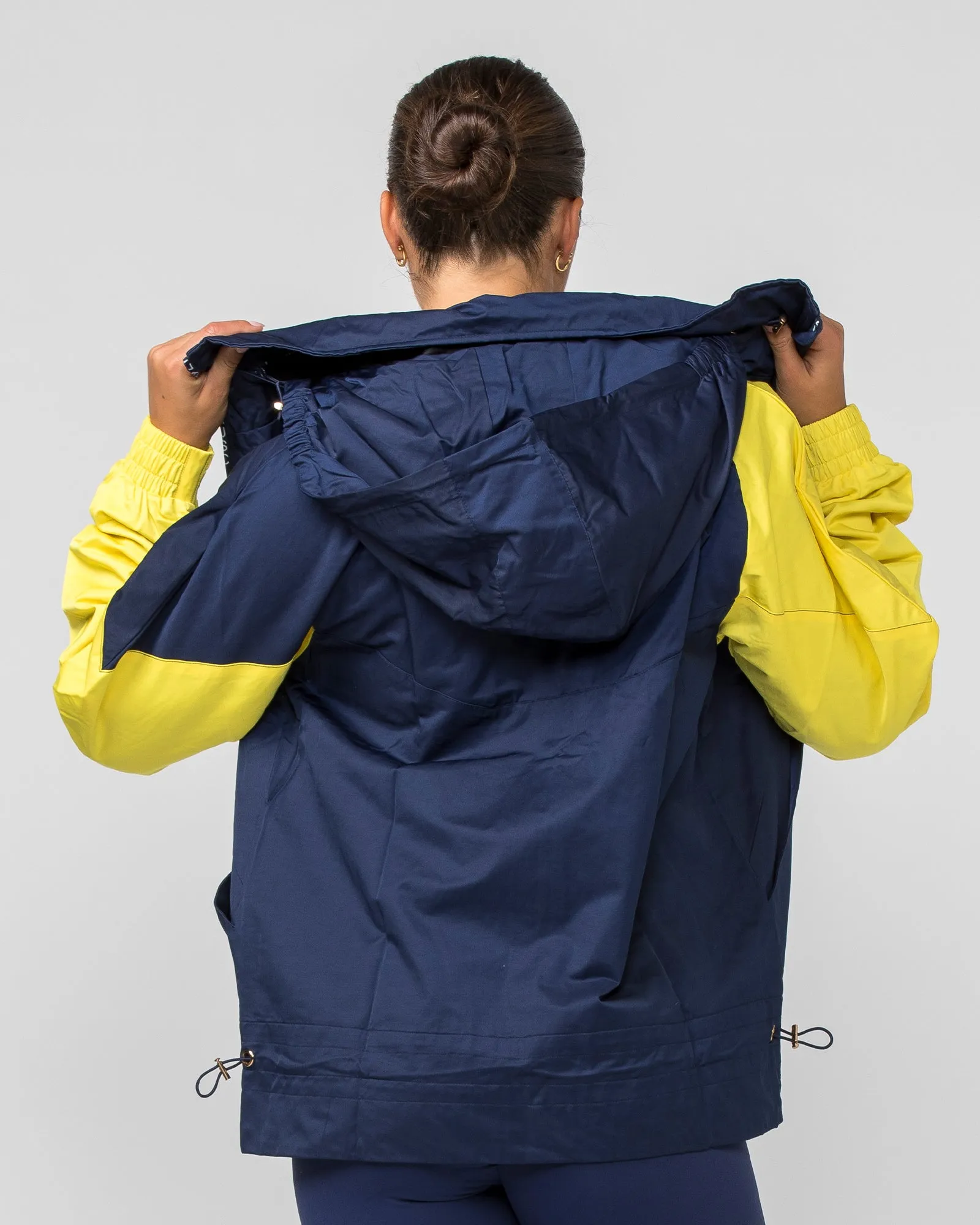 Unisex Retro Jacket - Navy/ Yellow sold by Muscle Nation product image thumbnail 4