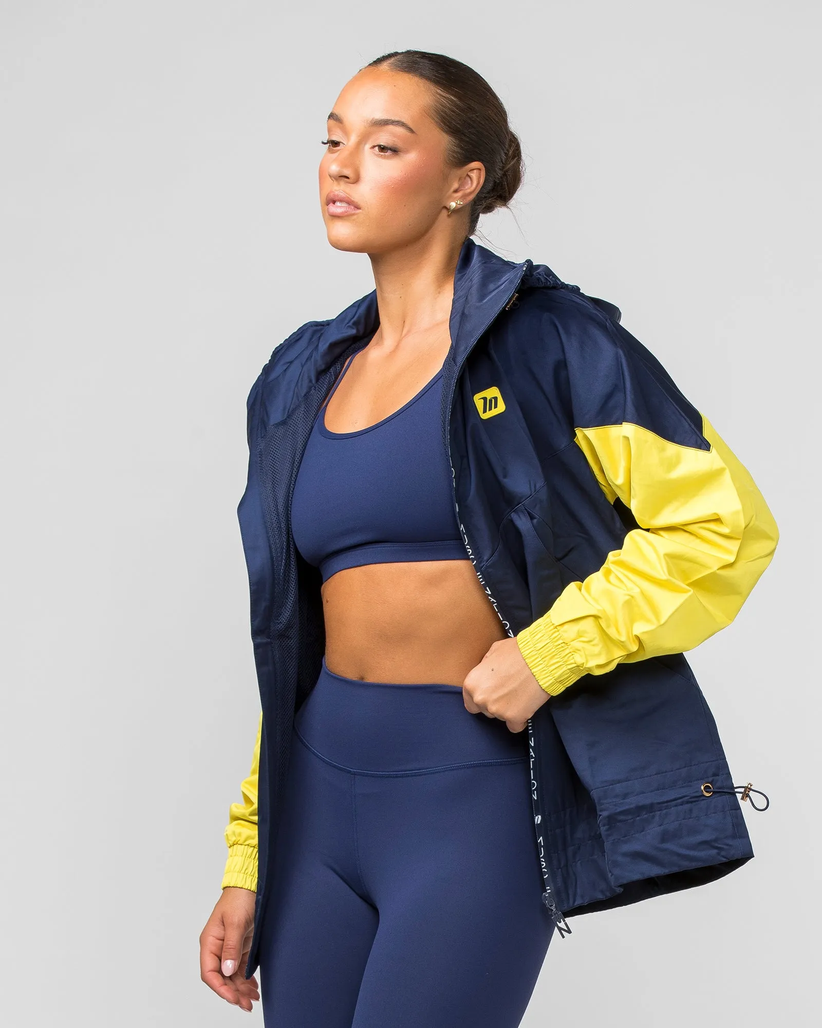 Unisex Retro Jacket - Navy/ Yellow sold by Muscle Nation product image thumbnail 3