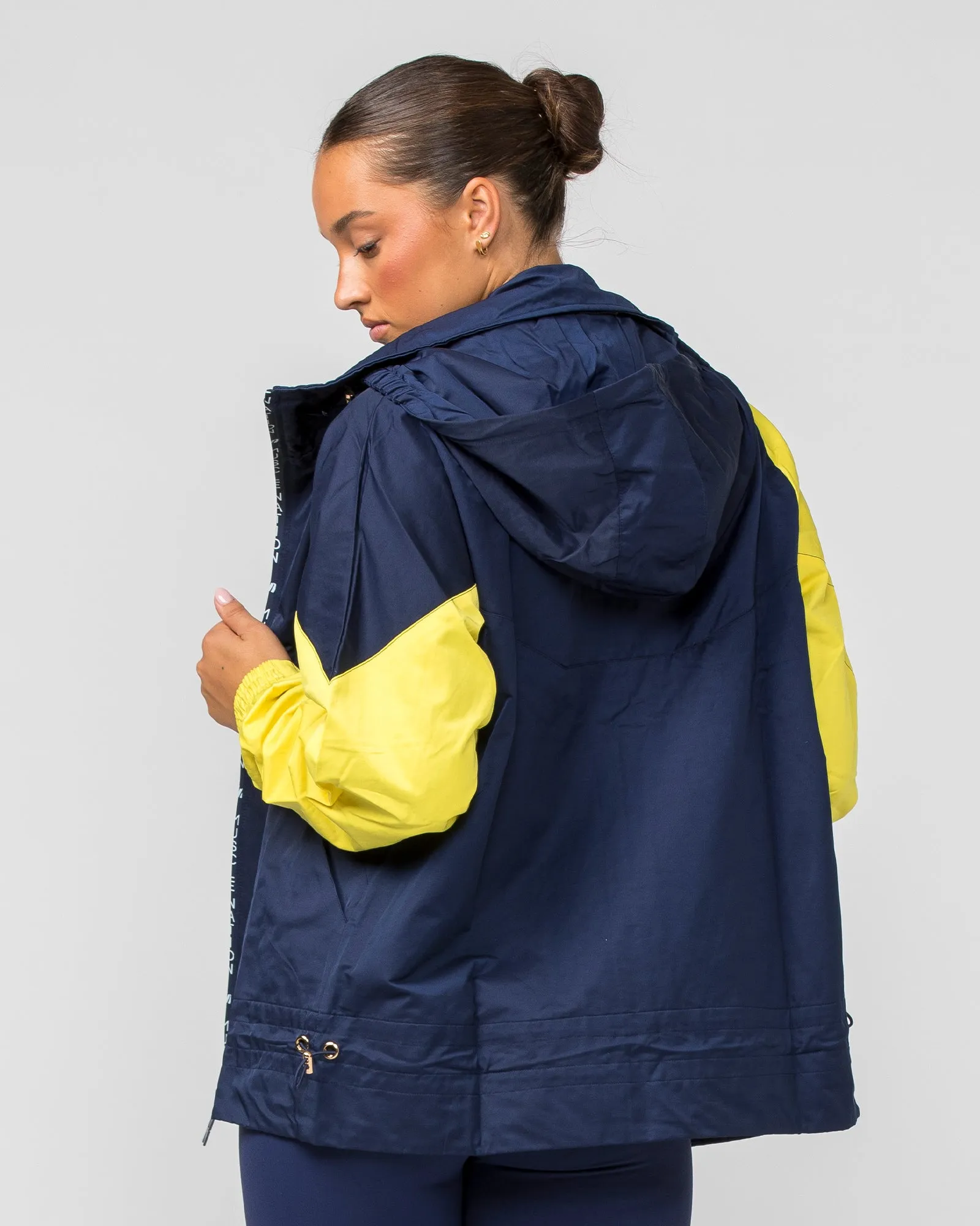 Unisex Retro Jacket - Navy/ Yellow sold by Muscle Nation product image thumbnail 5