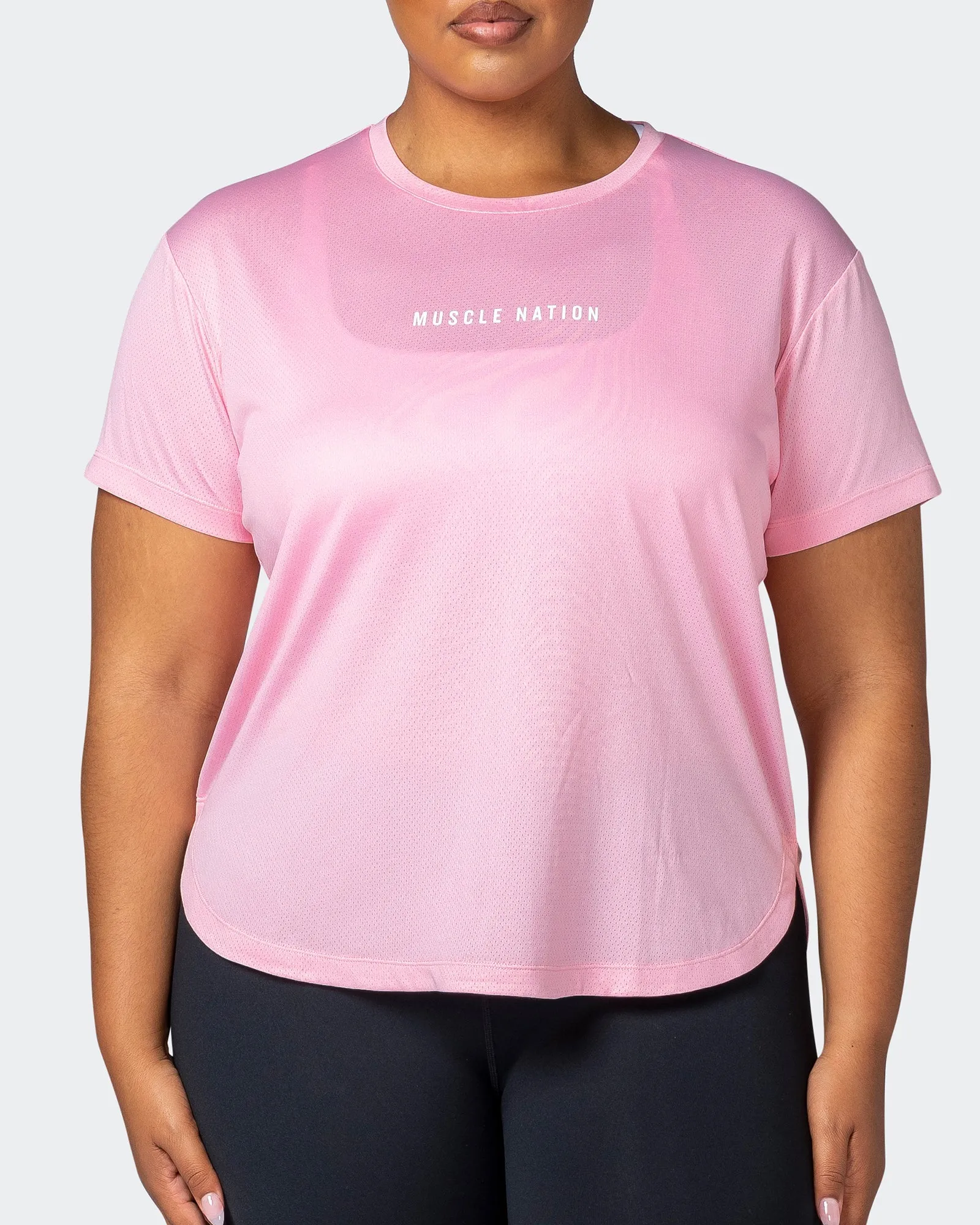 Limitless Training Tee - Strawberry Pink sold by Muscle Nation product image thumbnail 2