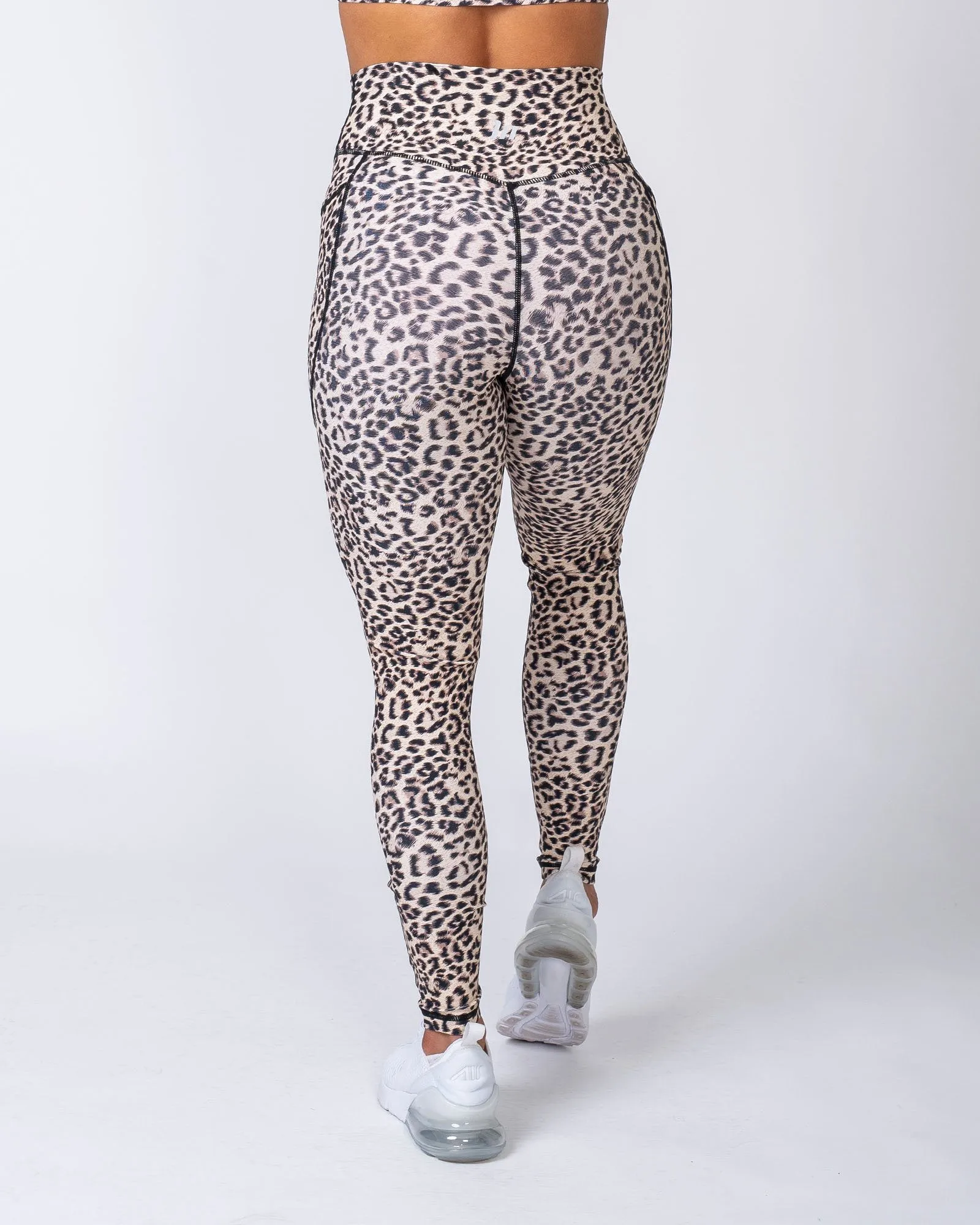 Full Length Pocket Leggings - Yellow Leopard sold by Muscle Nation product image thumbnail 2
