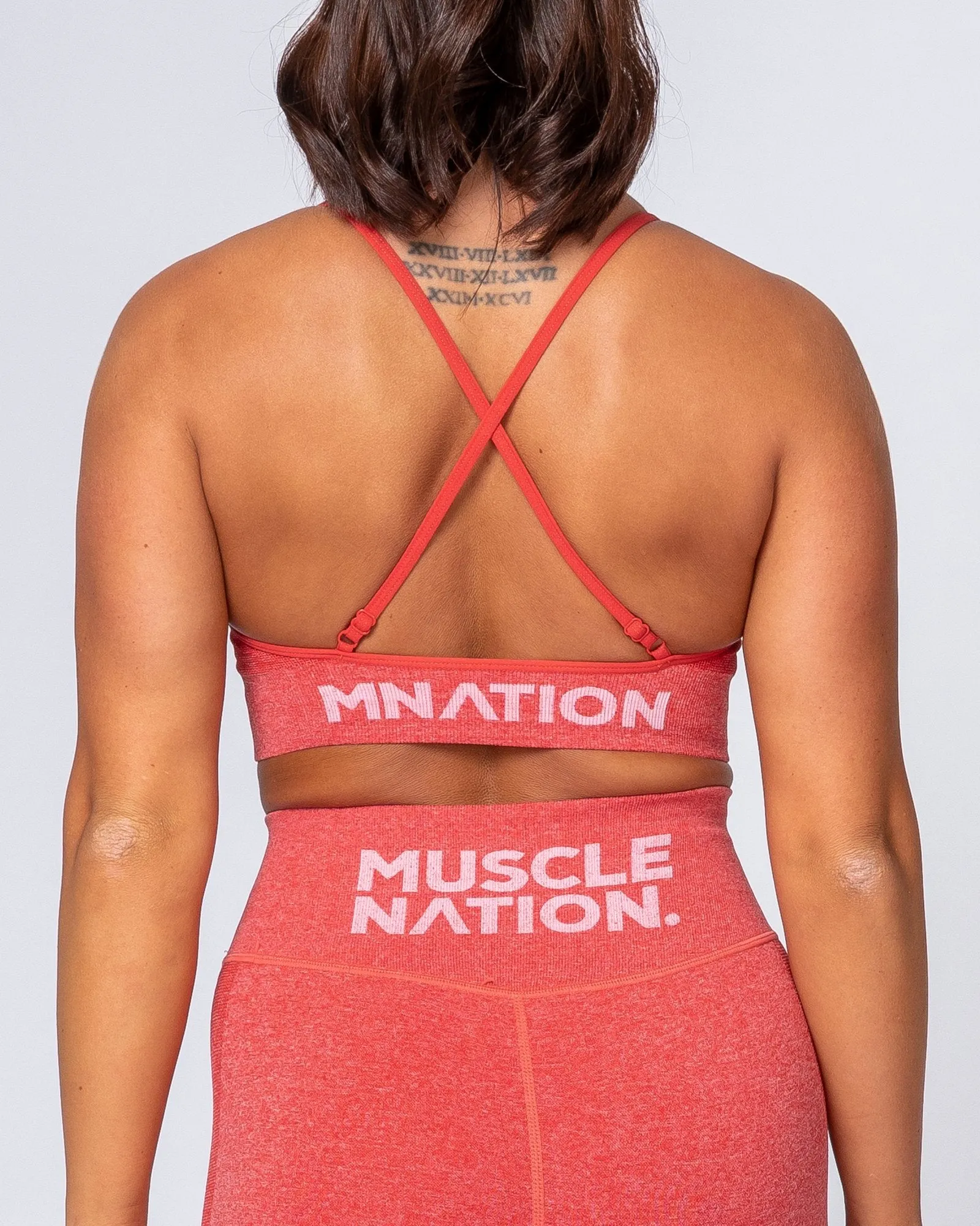 All Day Strap Seamless Bra - Poppy Marl sold by Muscle Nation product image thumbnail 4