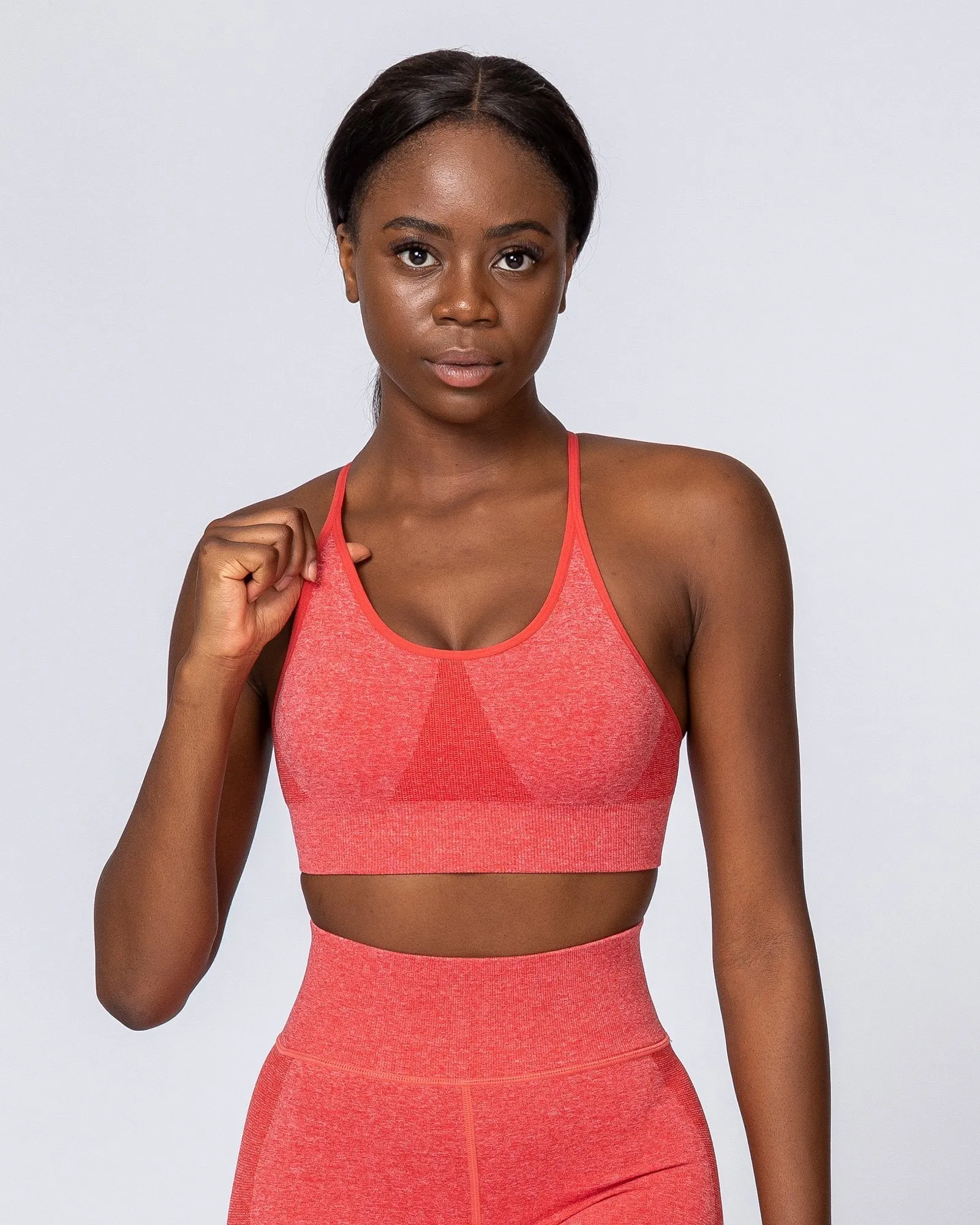 All Day Strap Seamless Bra - Poppy Marl sold by Muscle Nation
