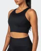 Longline Seamless Bra - Black sold by Muscle Nation