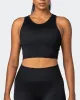Longline Seamless Bra - Black sold by Muscle Nation