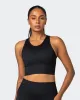 Longline Seamless Bra - Black sold by Muscle Nation