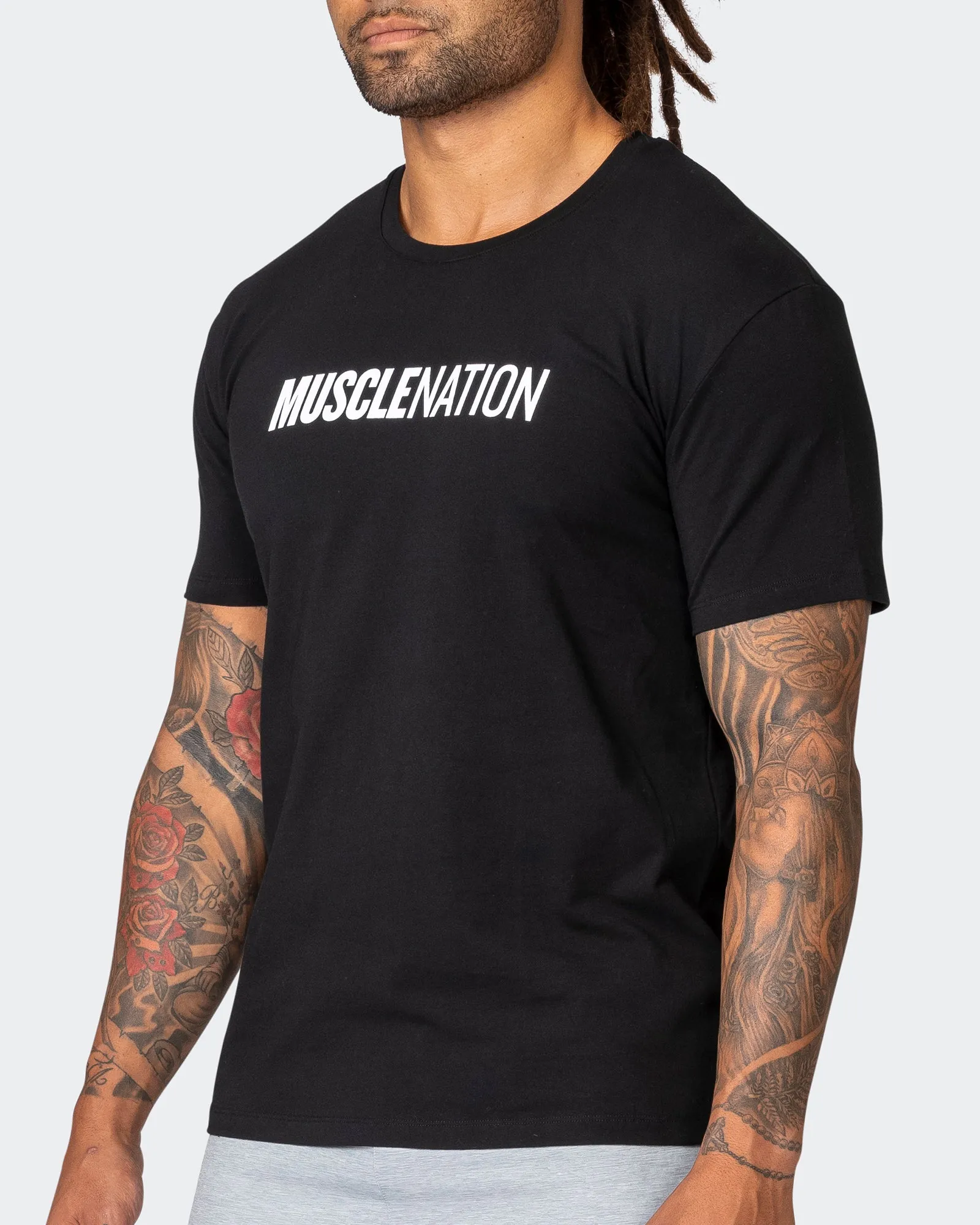 Strike Tee - Black / White sold by Muscle Nation product image thumbnail 3