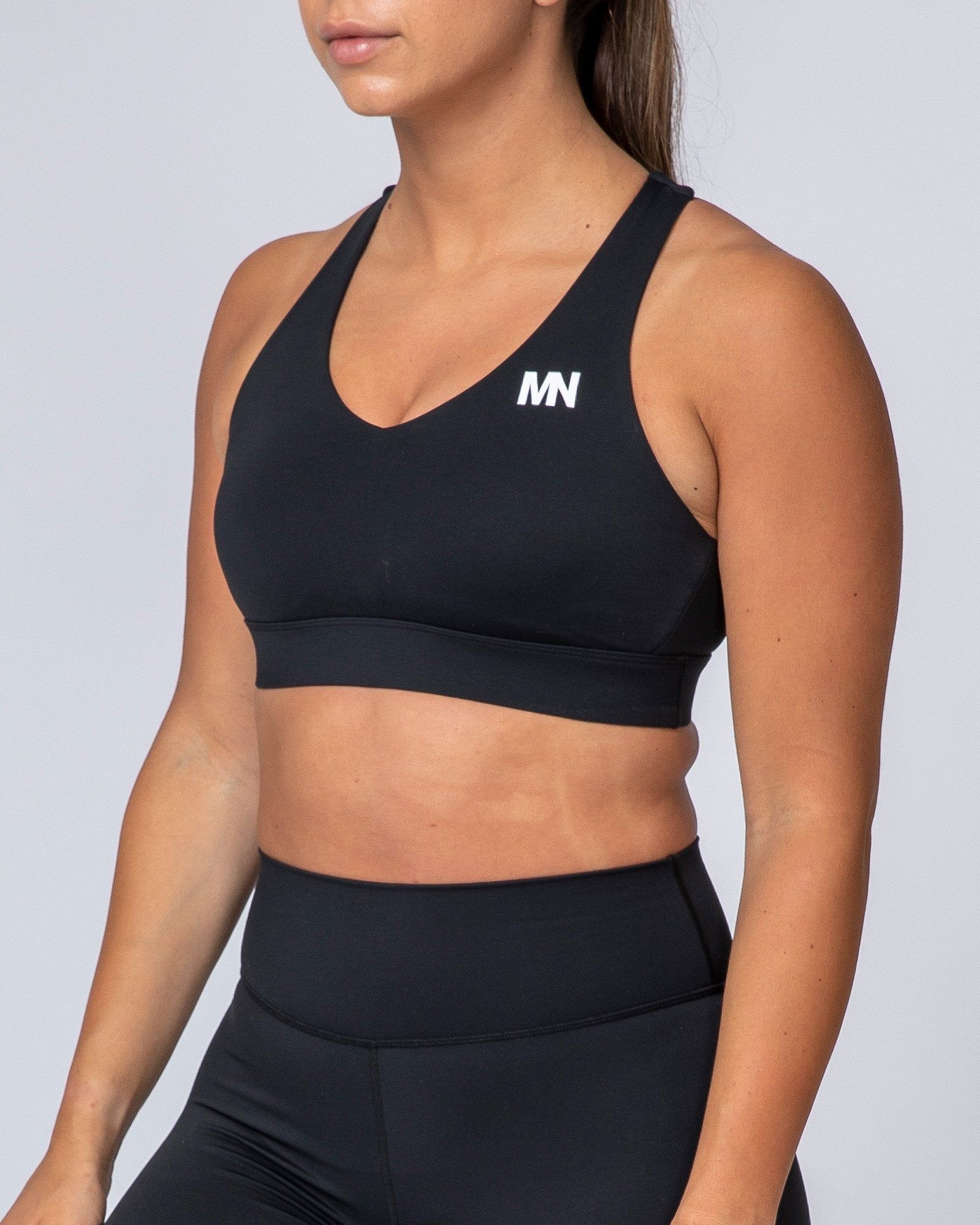 Comfort Bra - Black with White sold by Muscle Nation product image thumbnail 4