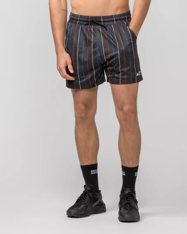 Lay Up 3.5" Shorts - Retro Pinstripe made by Muscle Nation