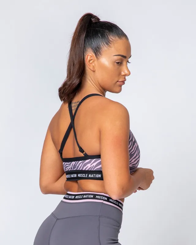 Superset Bra - Tri Stripe/Black sold by Muscle Nation