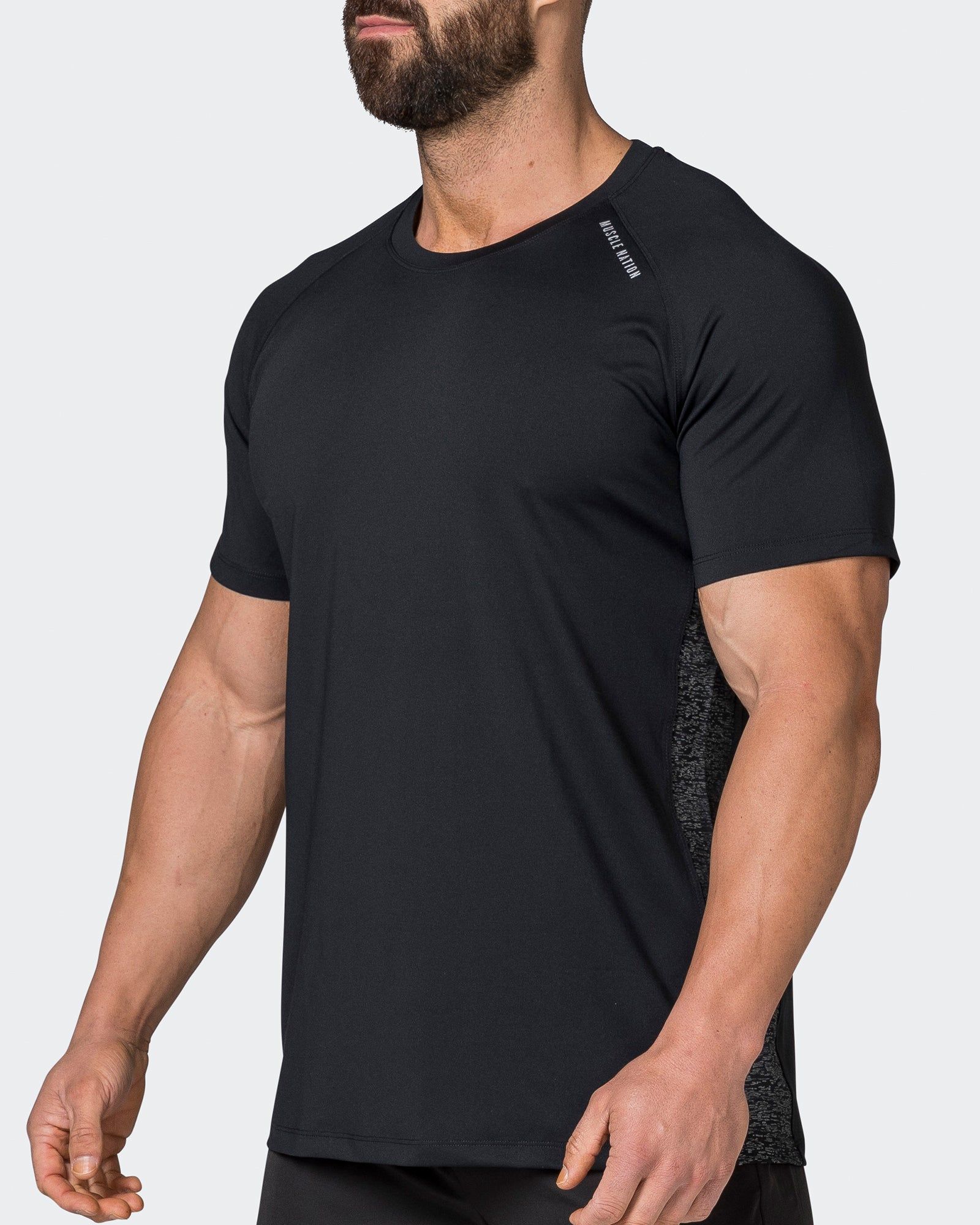 Reflective Running Tee - Black sold by Muscle Nation product image thumbnail 3