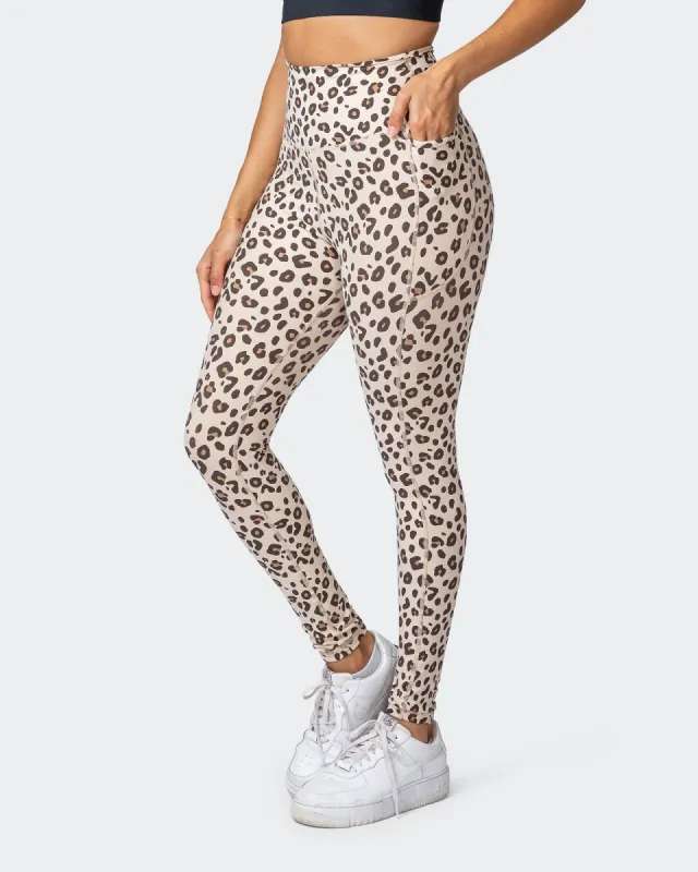 Signature Super High Pocket Full Length Leggings - Cheetah Print sold by Muscle Nation