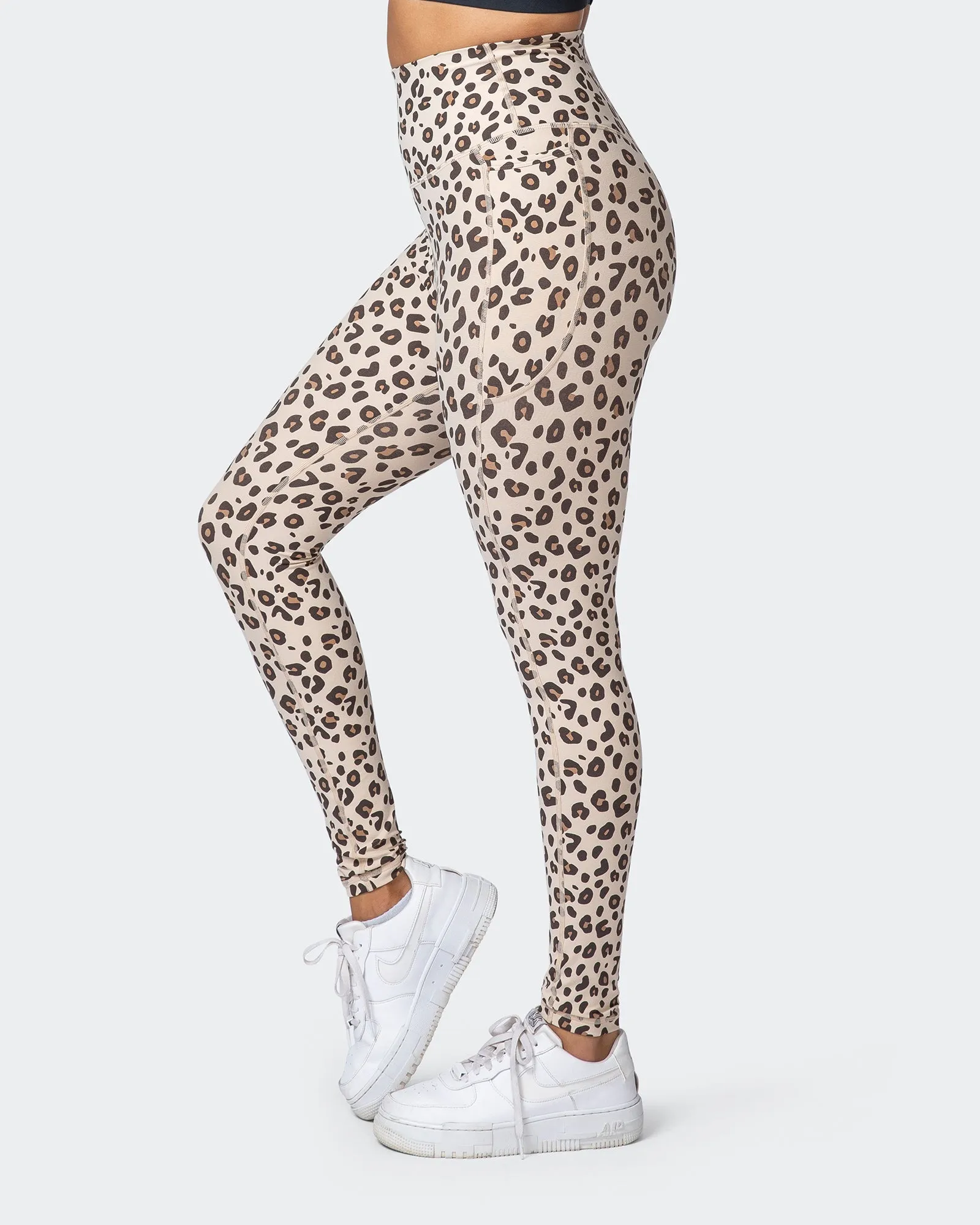 Signature Super High Pocket Full Length Leggings - Cheetah Print sold by Muscle Nation product image thumbnail 4