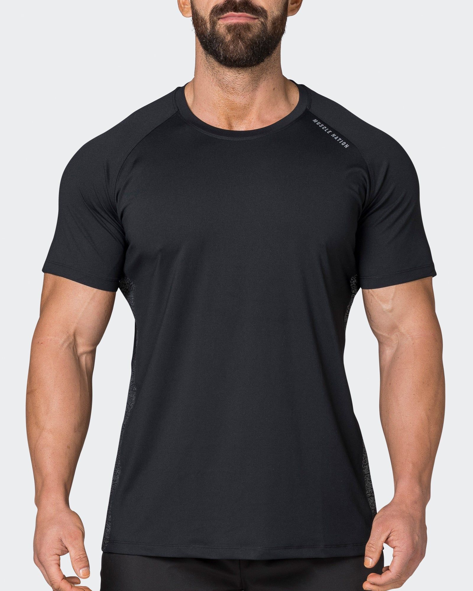 Reflective Running Tee - Black sold by Muscle Nation product image thumbnail 2