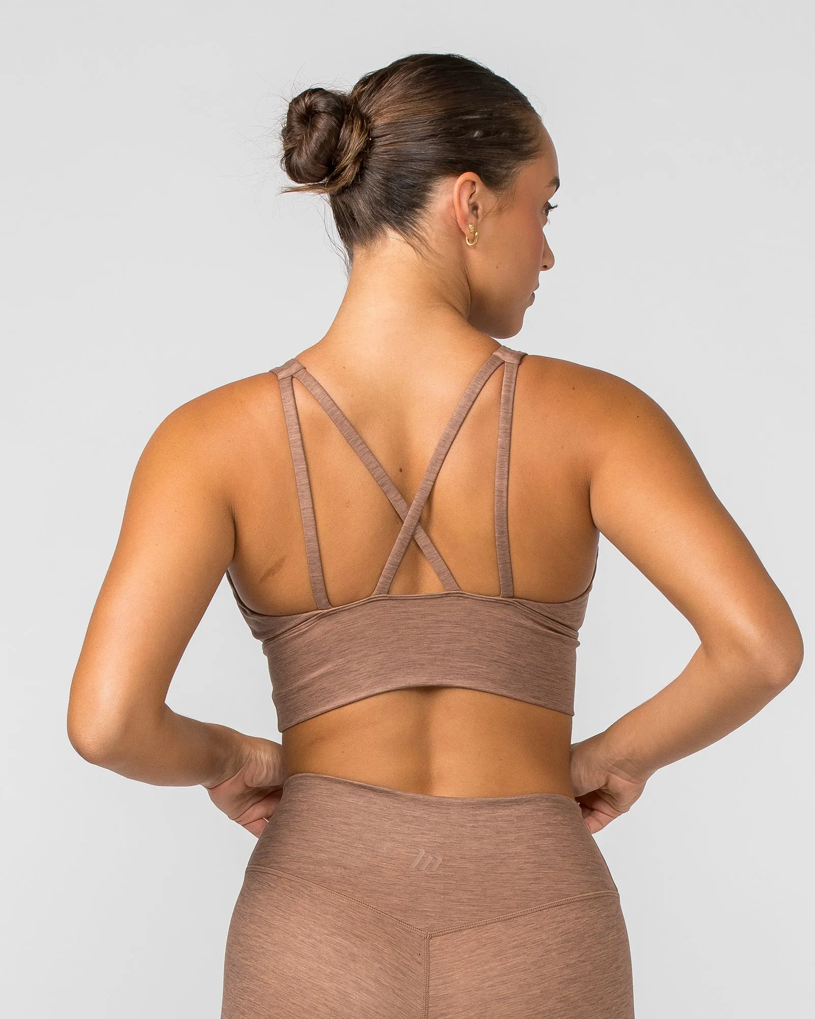 Lift Longline Bra - Nutmeg Marl sold by Muscle Nation product image thumbnail 4