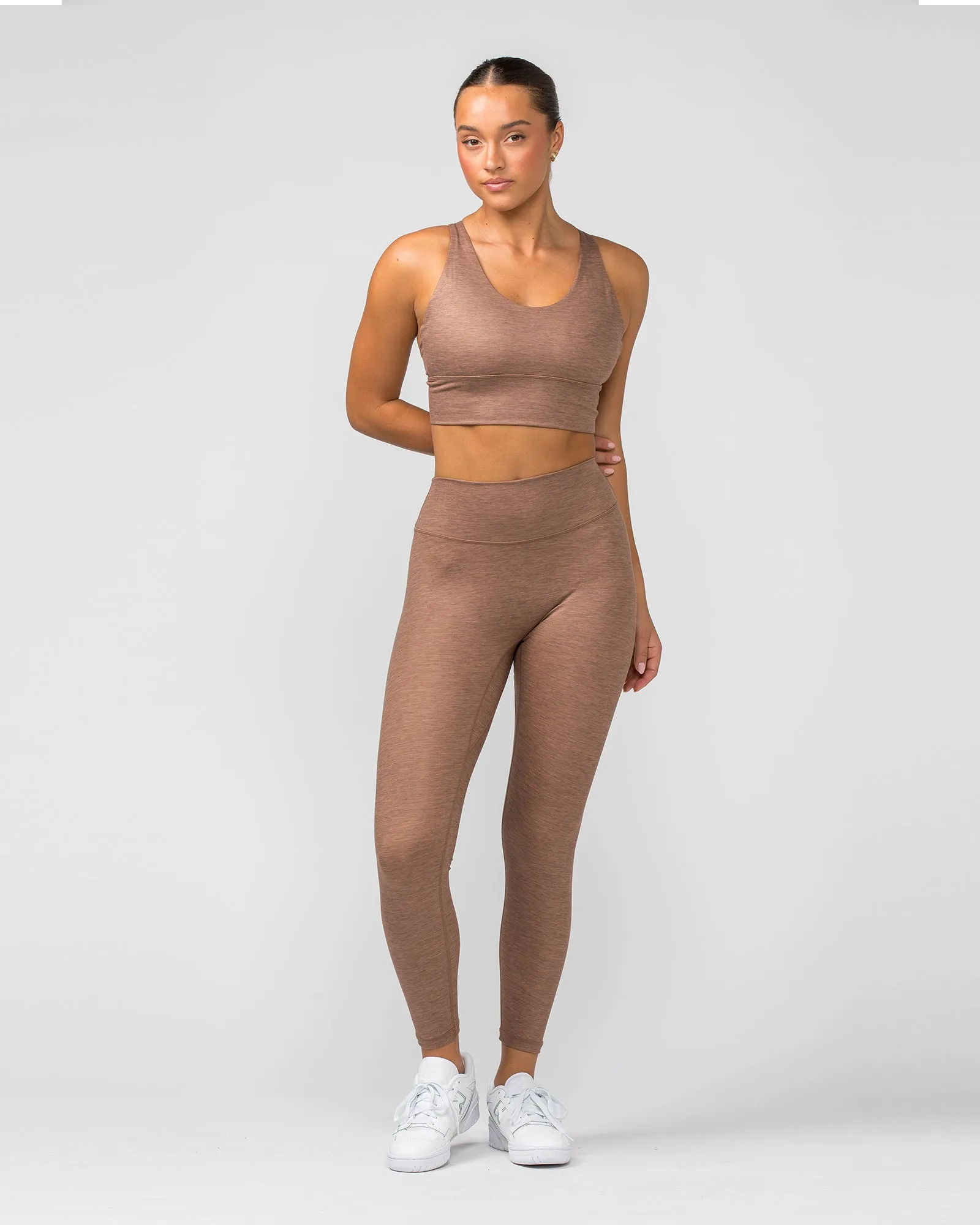 Lift Longline Bra - Nutmeg Marl sold by Muscle Nation product image thumbnail 5