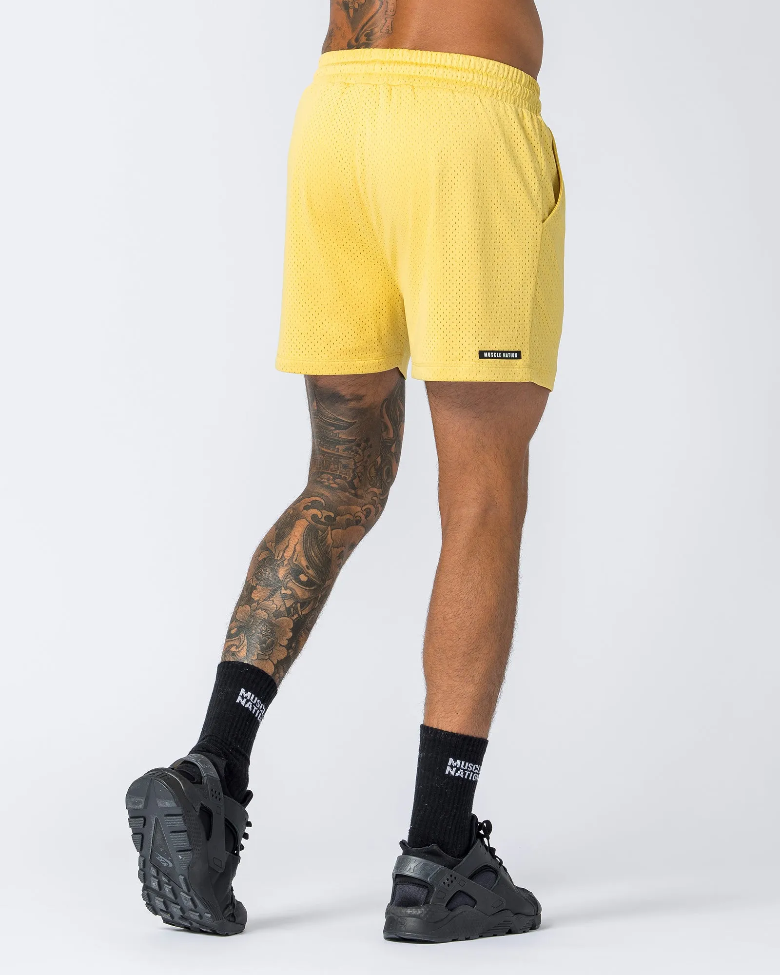 Lay Up 3.5" Shorts - Pineapple sold by Muscle Nation product image thumbnail 4