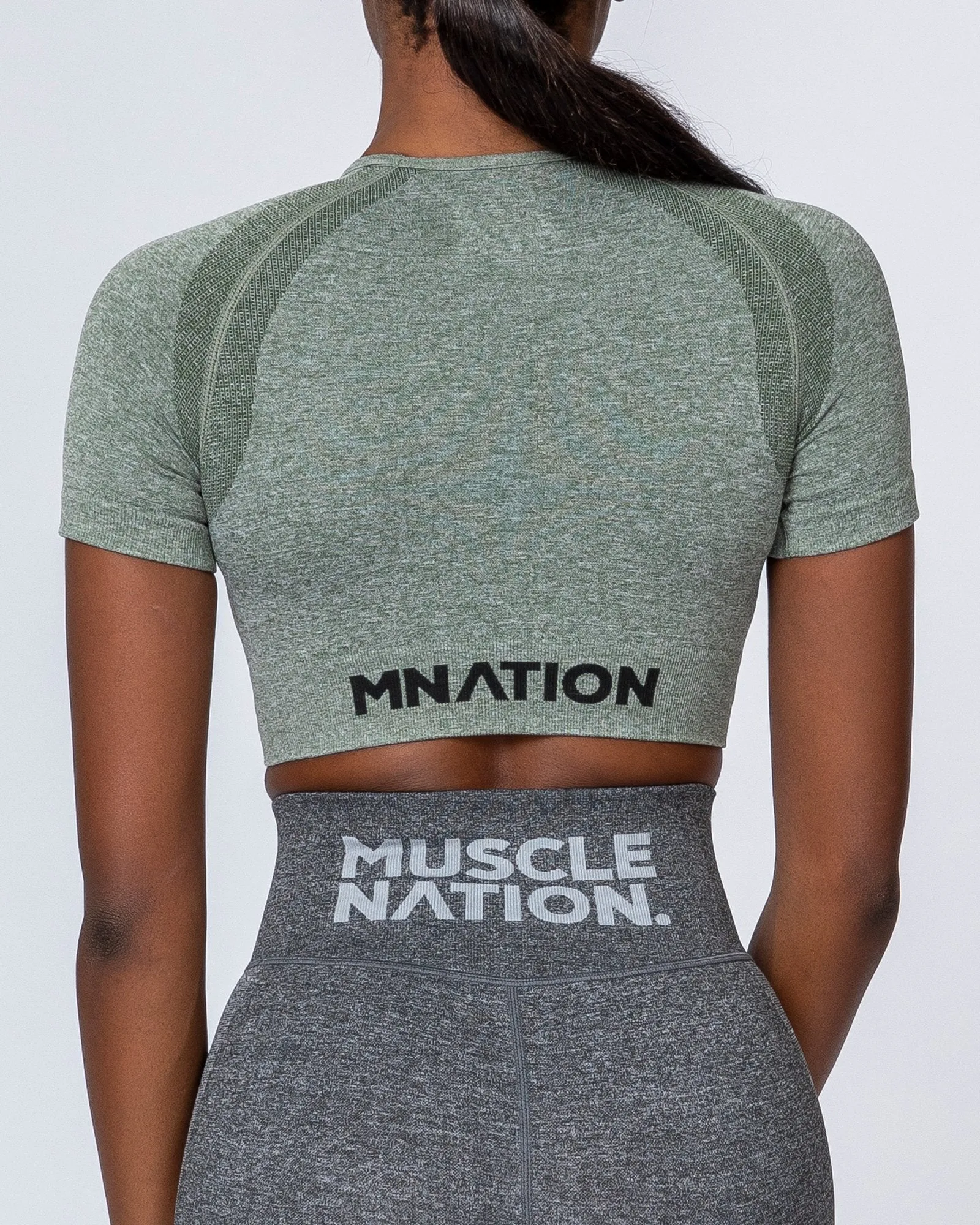 Classic Seamless Tee - Khaki Marl sold by Muscle Nation product image thumbnail 2
