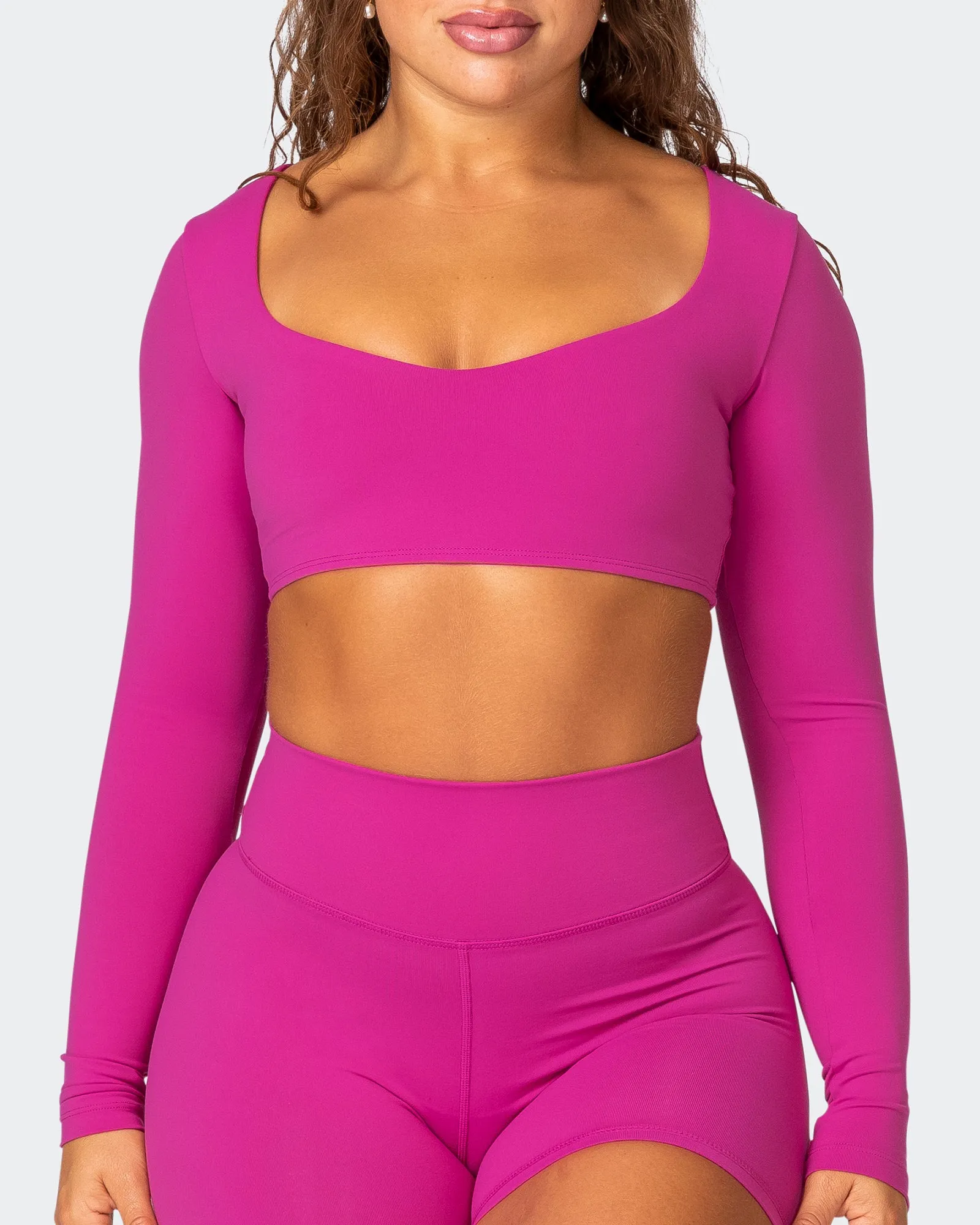 Sleek Long Sleeve Bra - Very Berry sold by Muscle Nation product image thumbnail 2