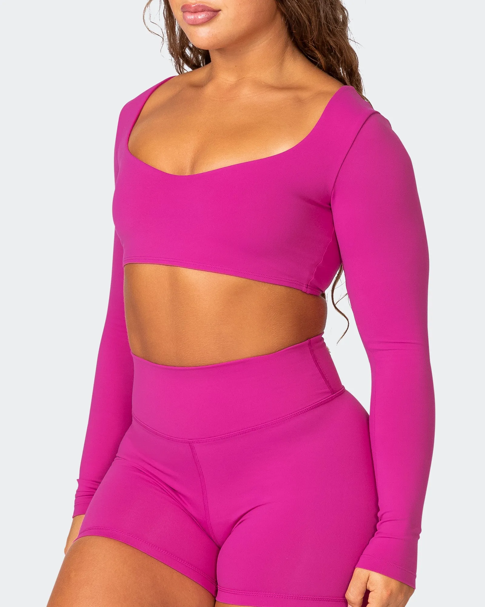 Sleek Long Sleeve Bra - Very Berry sold by Muscle Nation product image thumbnail 3