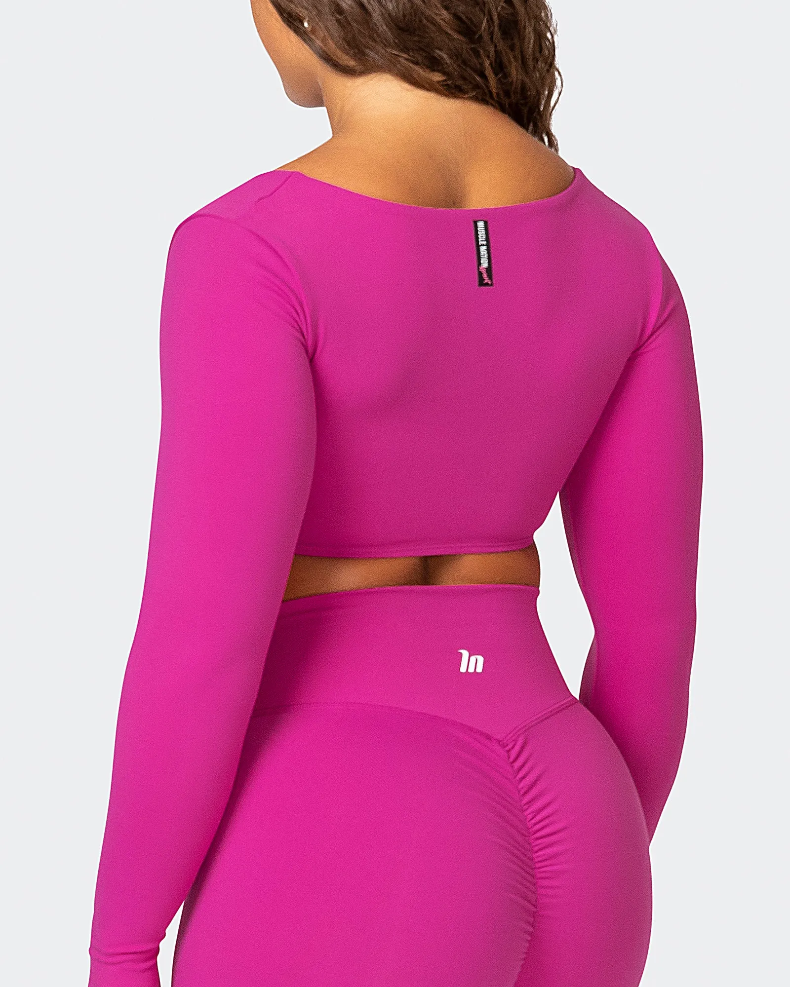 Sleek Long Sleeve Bra - Very Berry sold by Muscle Nation product image thumbnail 5