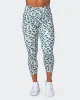 Zero Rise Everyday 7/8 Leggings - Marine Cheetah Print sold by Muscle Nation