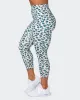 Zero Rise Everyday 7/8 Leggings - Marine Cheetah Print sold by Muscle Nation