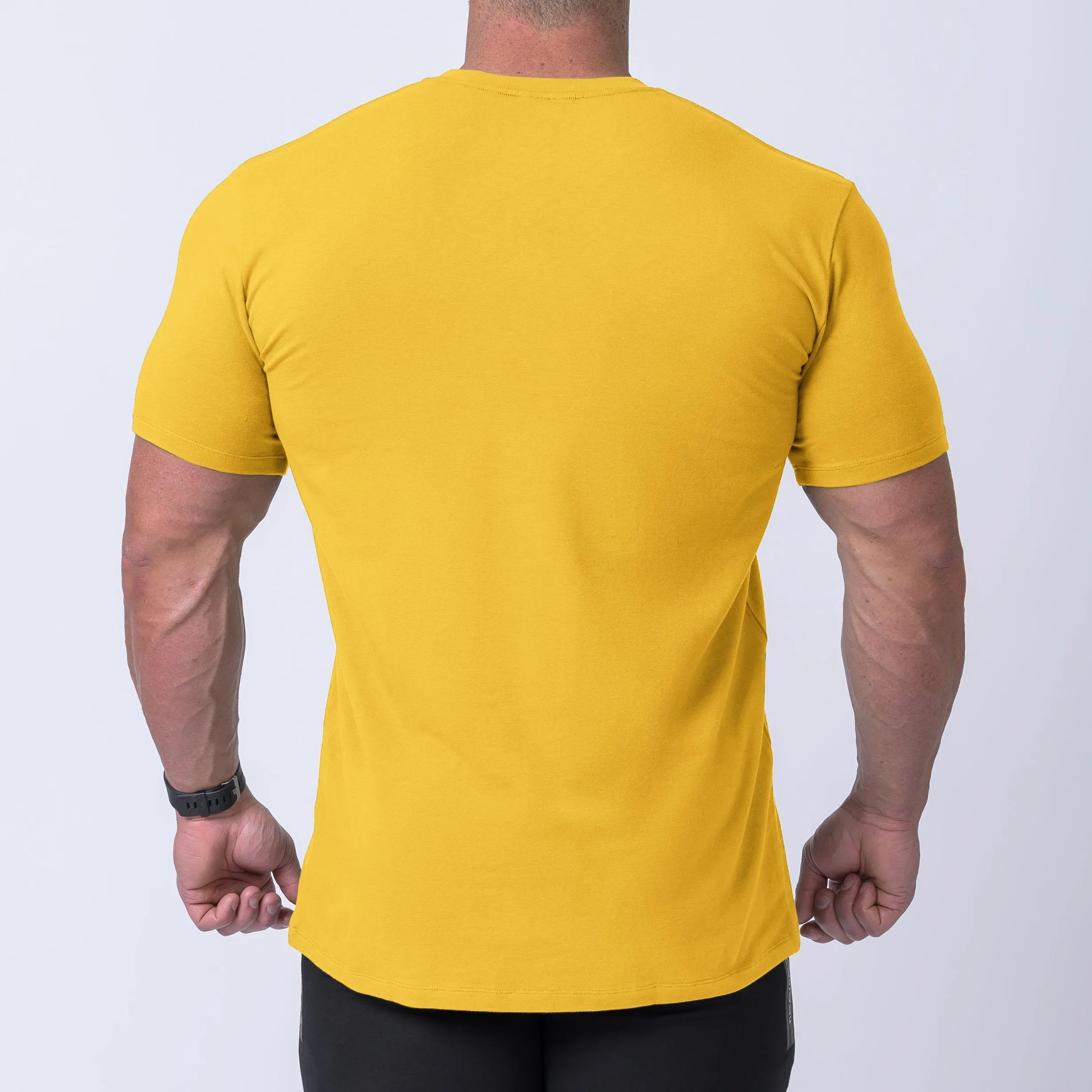 Box Logo Casual Tee - Mango / Black sold by Muscle Nation product image thumbnail 2