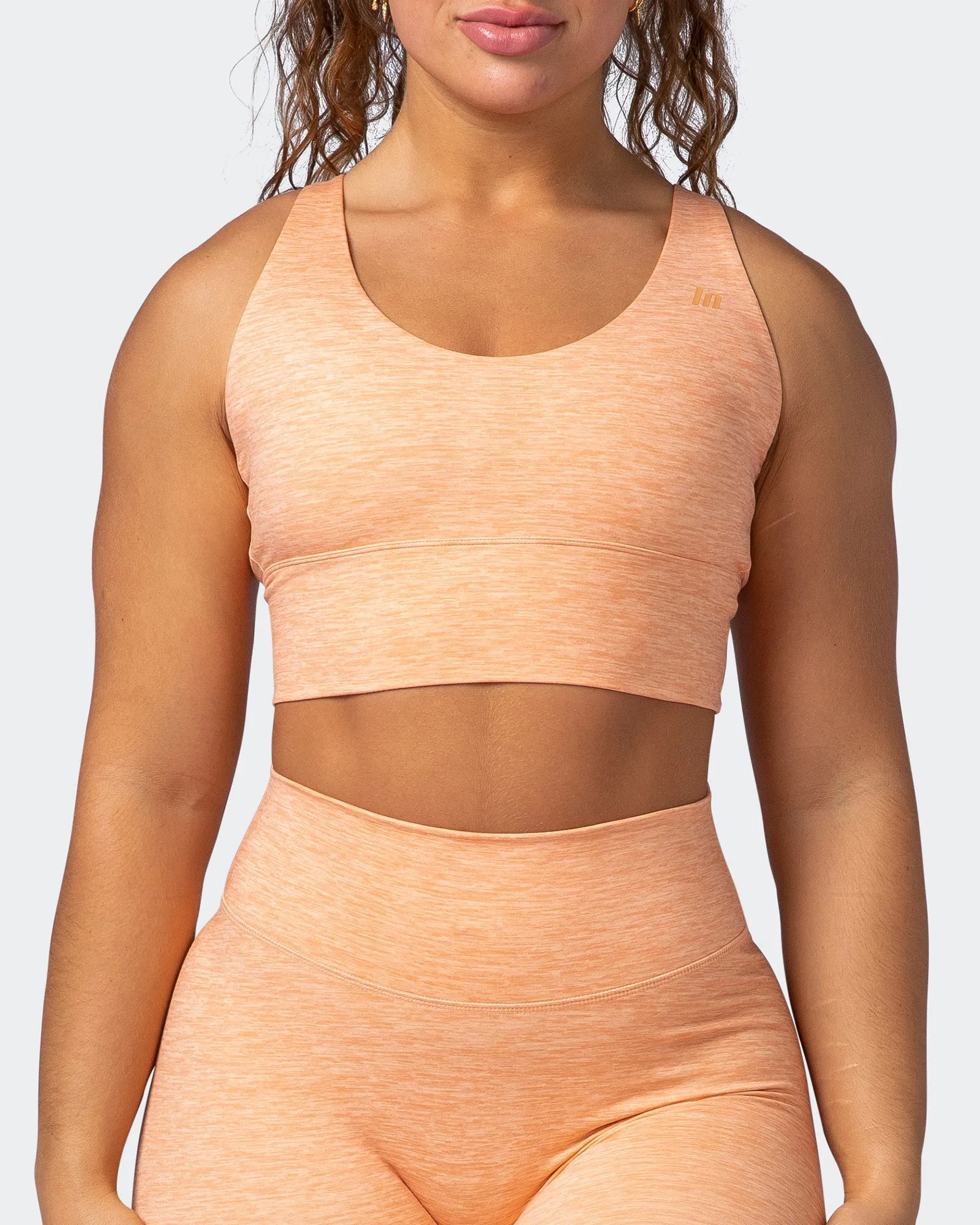 Lift Longline Bra - Apricot Marl sold by Muscle Nation product image thumbnail 2