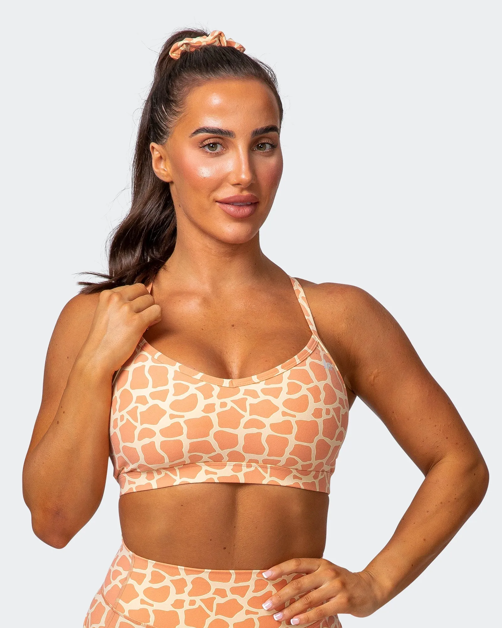 Weightless Bra - Paradise Giraffe Print sold by Muscle Nation