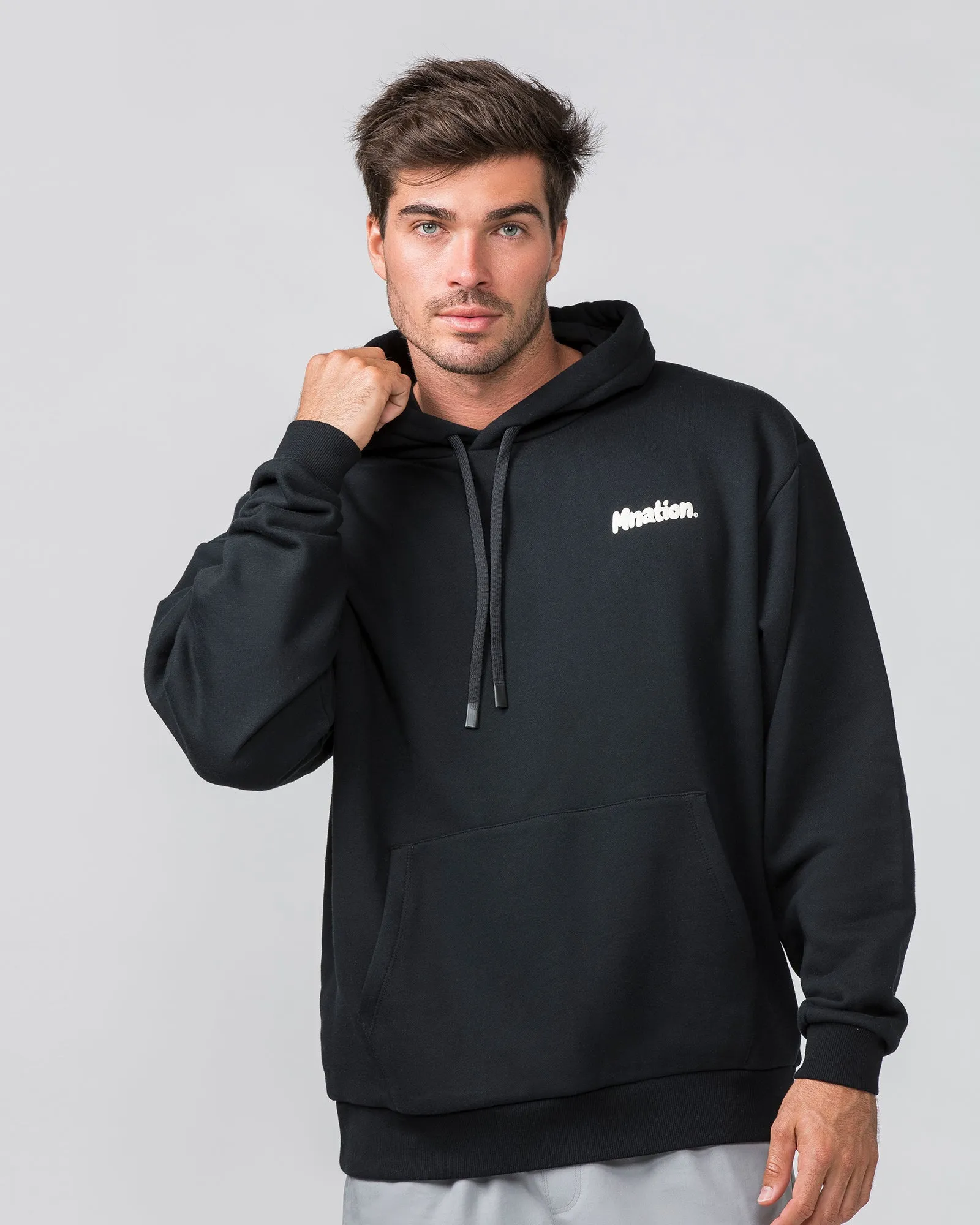 MNation Oversized Hoodie - Black sold by Muscle Nation product image thumbnail 2